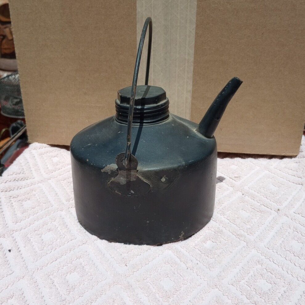 Antique AT&SF Smaller Oil Can. Railroad