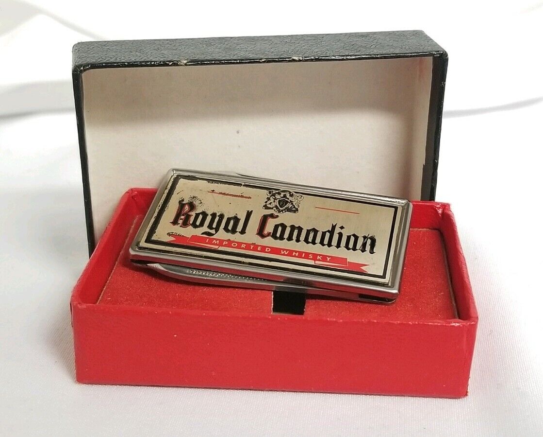 Vintage Royal Canadian Imported Whiskey Pocket Knife Advertisement SN