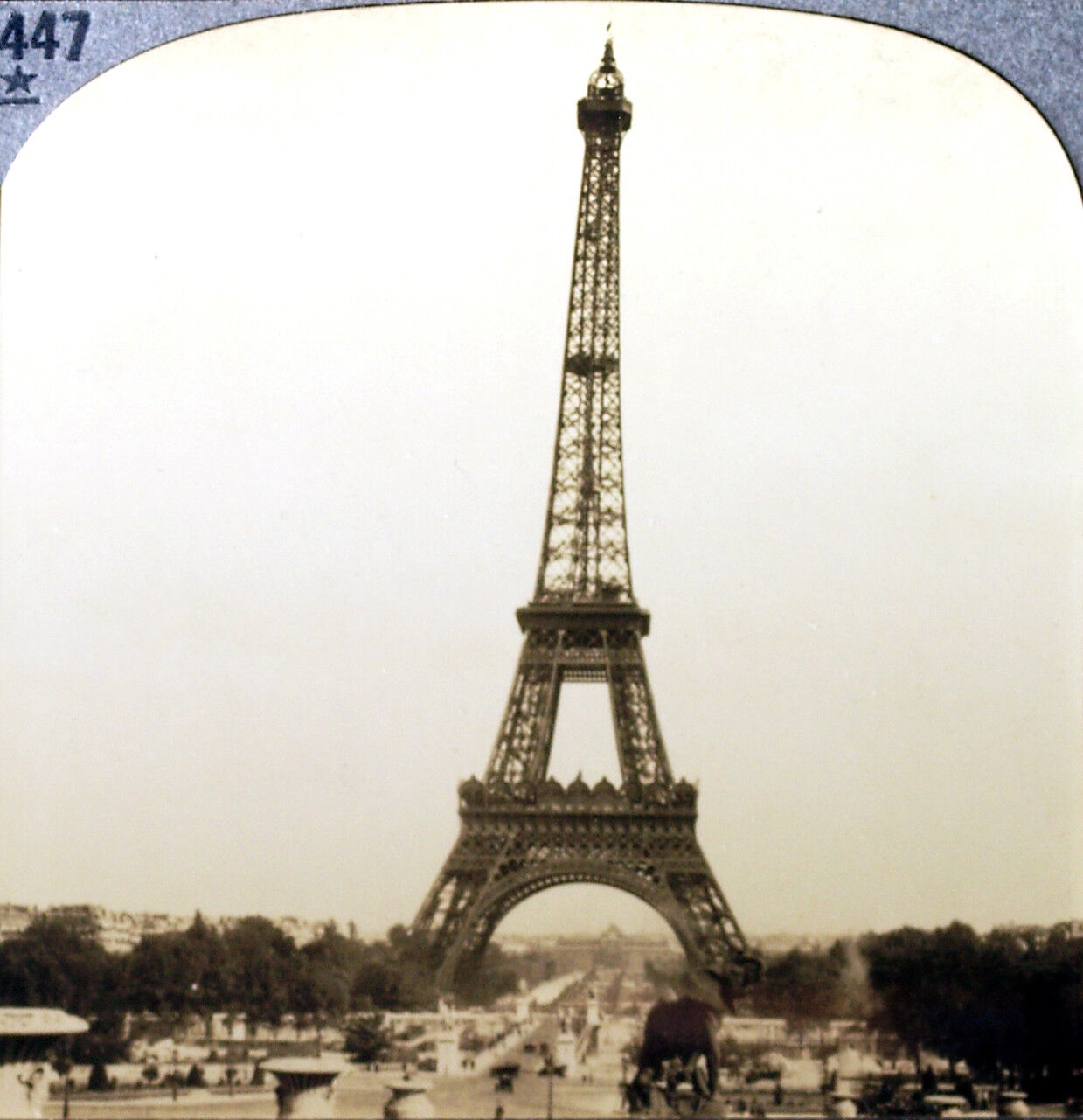 Keystone Stereoview the Eiffel Tower, Paris, France from 1930’s T600 Set #447 B