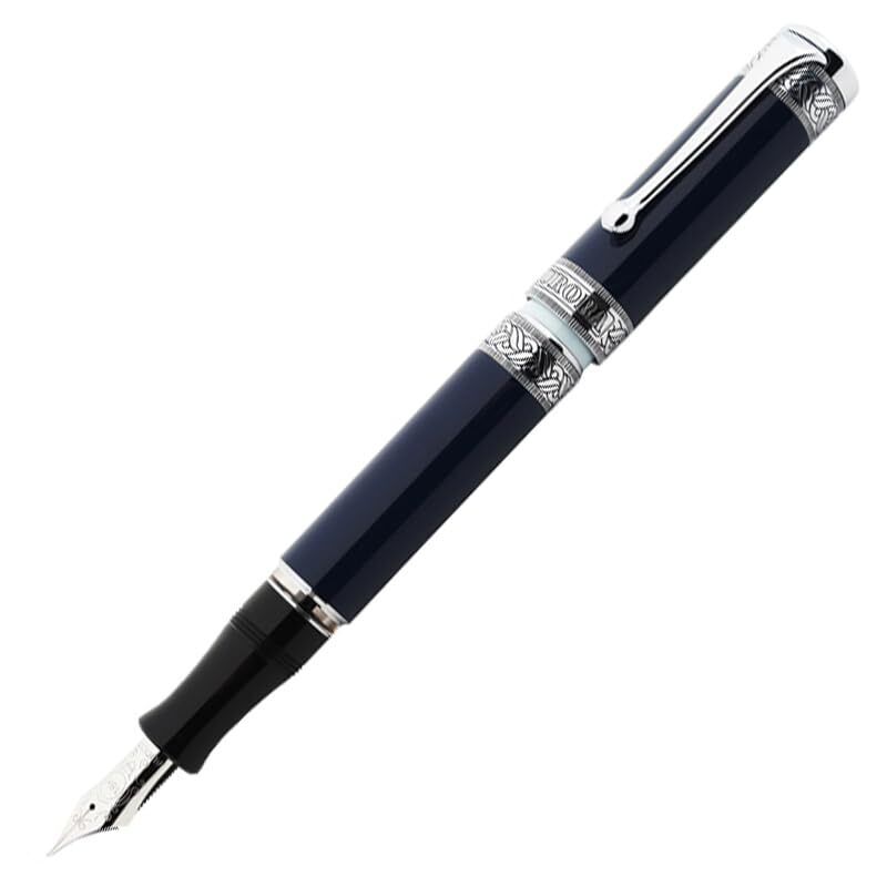 AURORA Fountain Pen Limited 1265 Dante Purgatorio Deep Blue Rhodium 18K EF