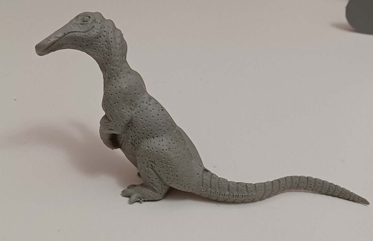 Marx Hadrosaurus Gray Plastic Vintage 1950s Prehistoric Playset Dinosaur Figure