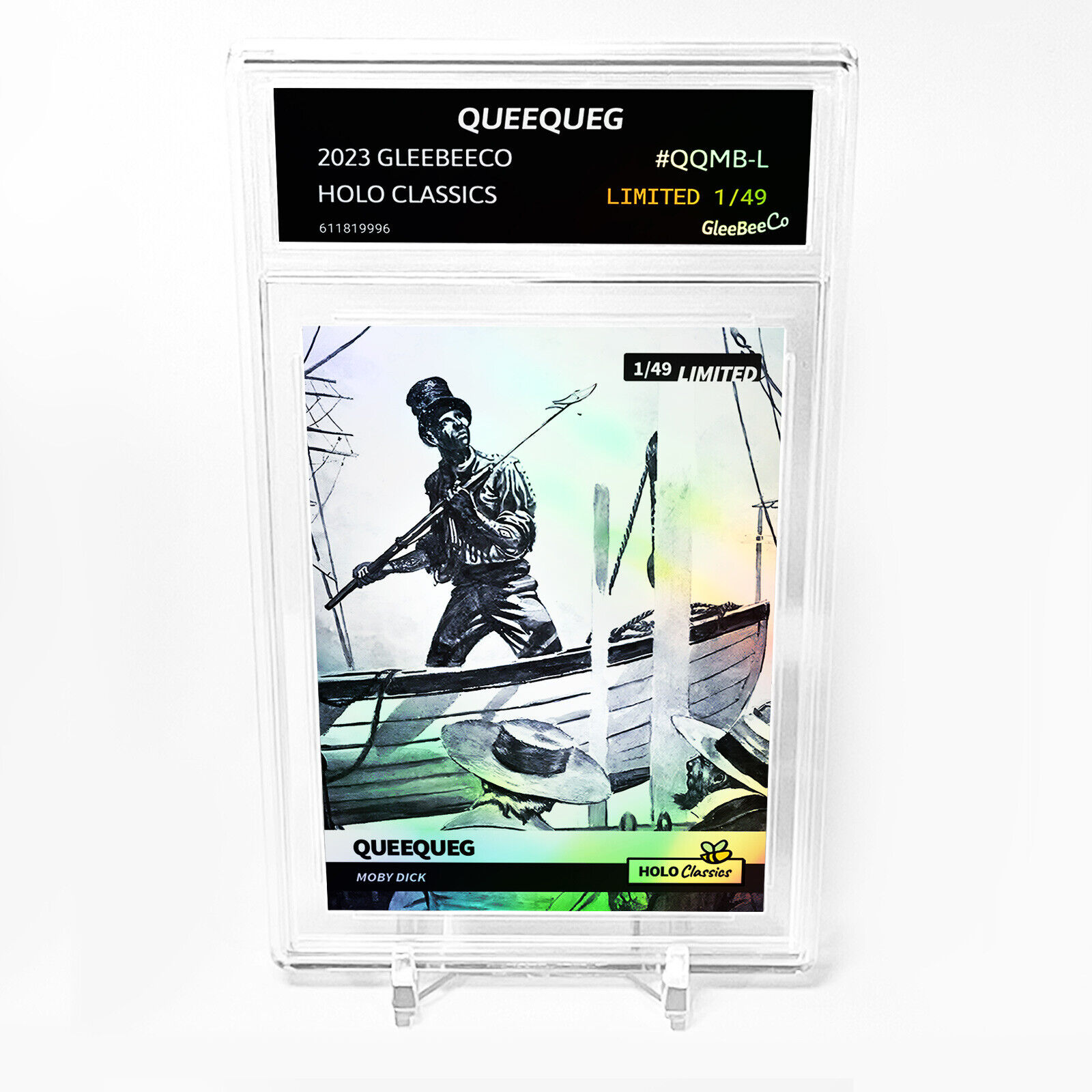 QUEEQUEG Moby Dick Card 2023 GleeBeeCo Holographic #QQMB-L /49 - Unbelievable