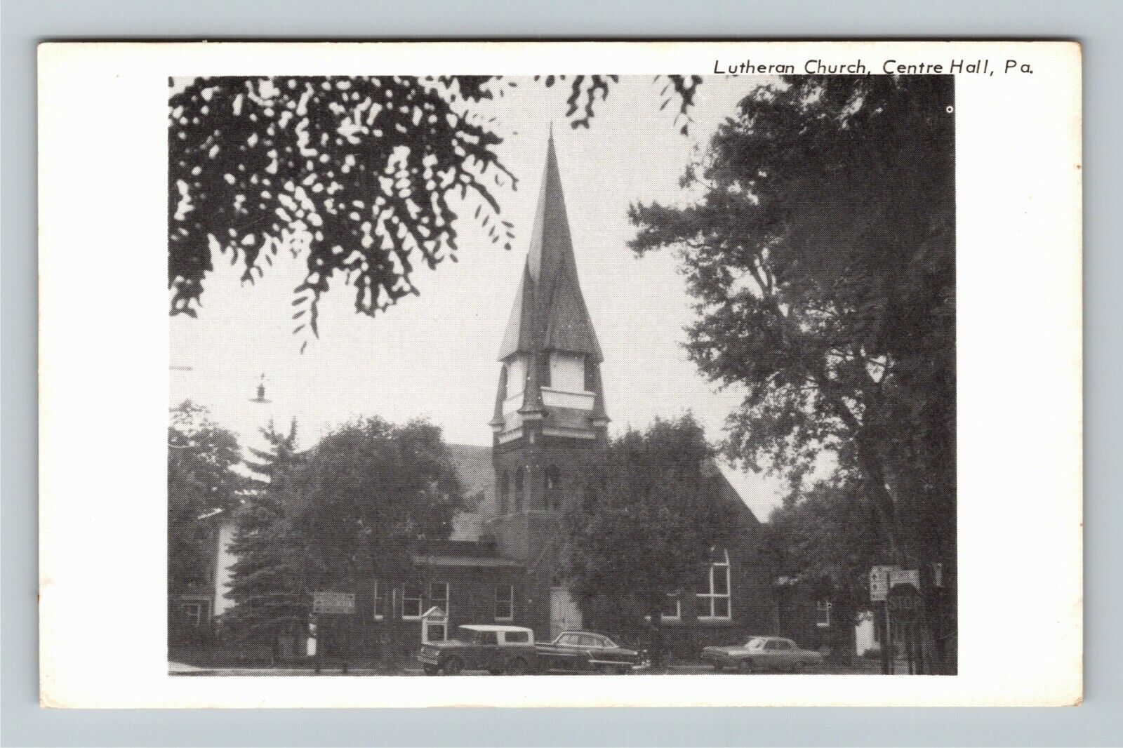 Centre Hall PA-Pennsylvania, Lutheran Church, Religion, Vintage Postcard