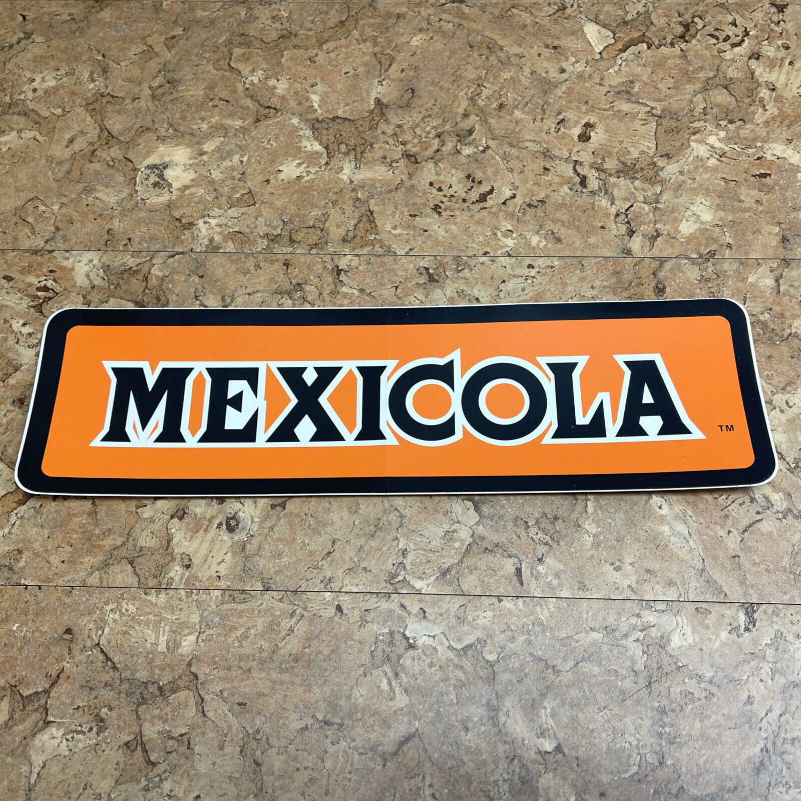 Original 1980’s  MEXICOLA Bumper Sticker 12” X 3.5” Vintage Ephemera JD