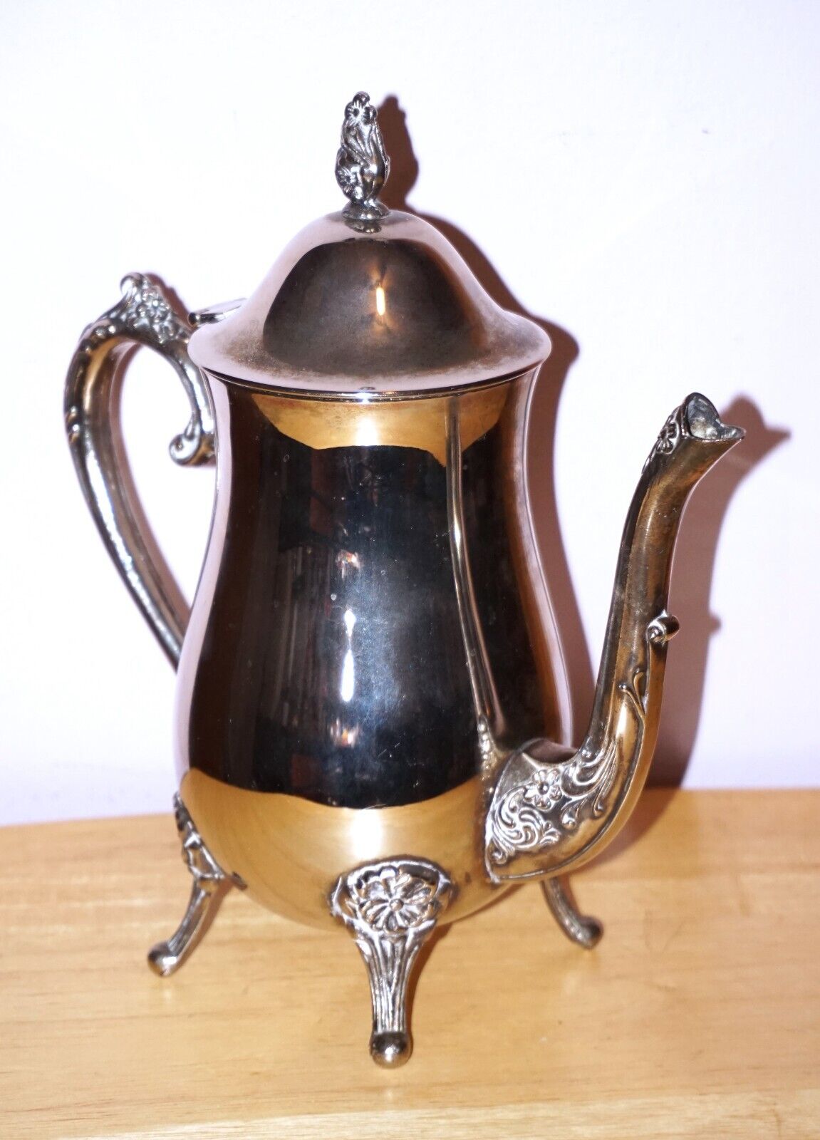 Vintage Silver plated coffee carafe pot