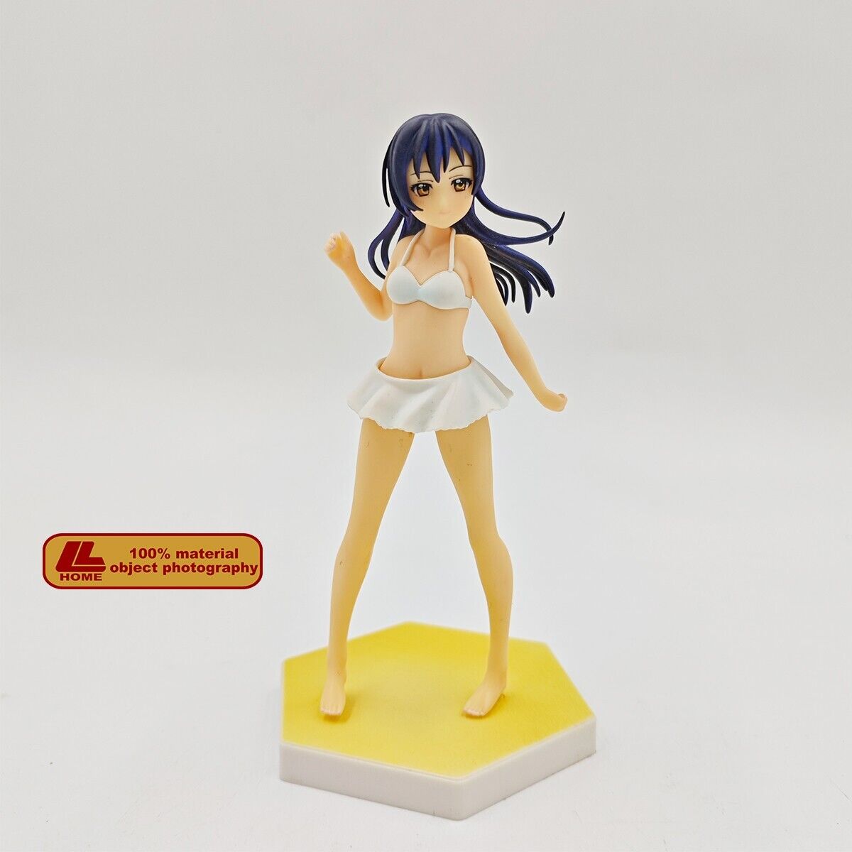 Anime LL Sonoda white swimsuit hot Cute girl Figure statue Toy Gift