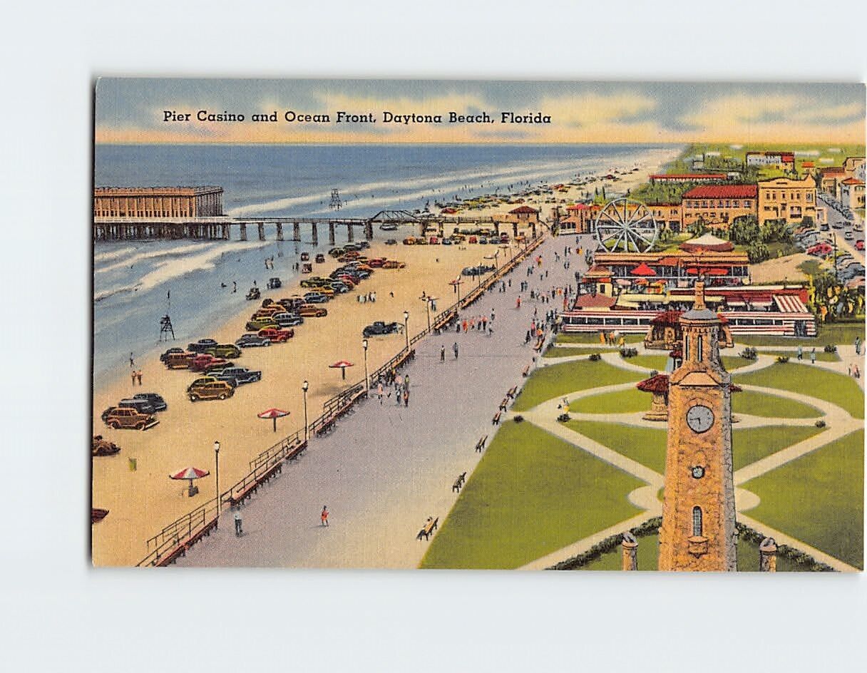 Postcard Pier Casino & Ocean Front Daytona Beach Florida USA