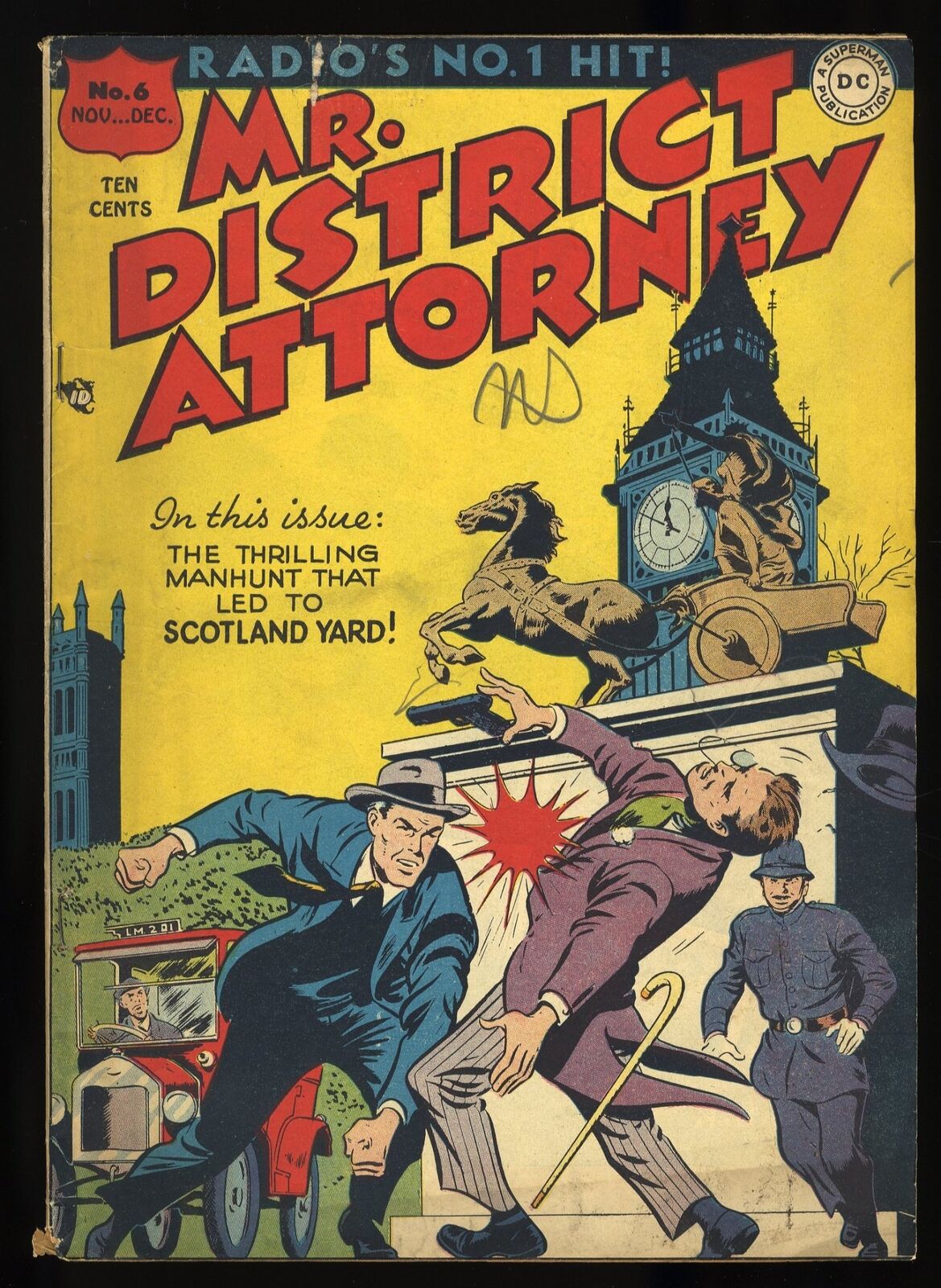 Mr. District Attorney #6 VG/FN 5.0 DC Comics 1948