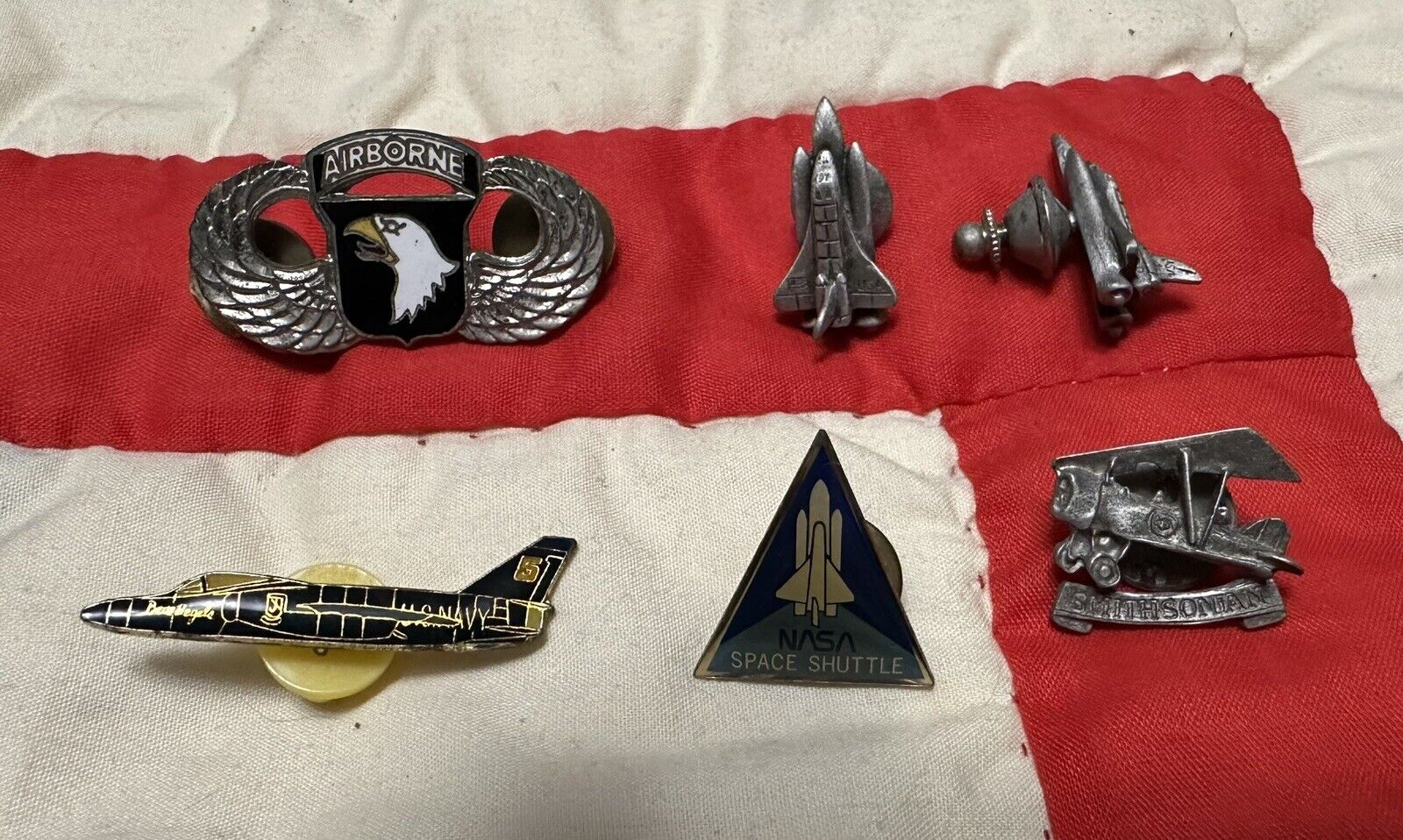 NASA, Blue Angel, Smithsonian pins