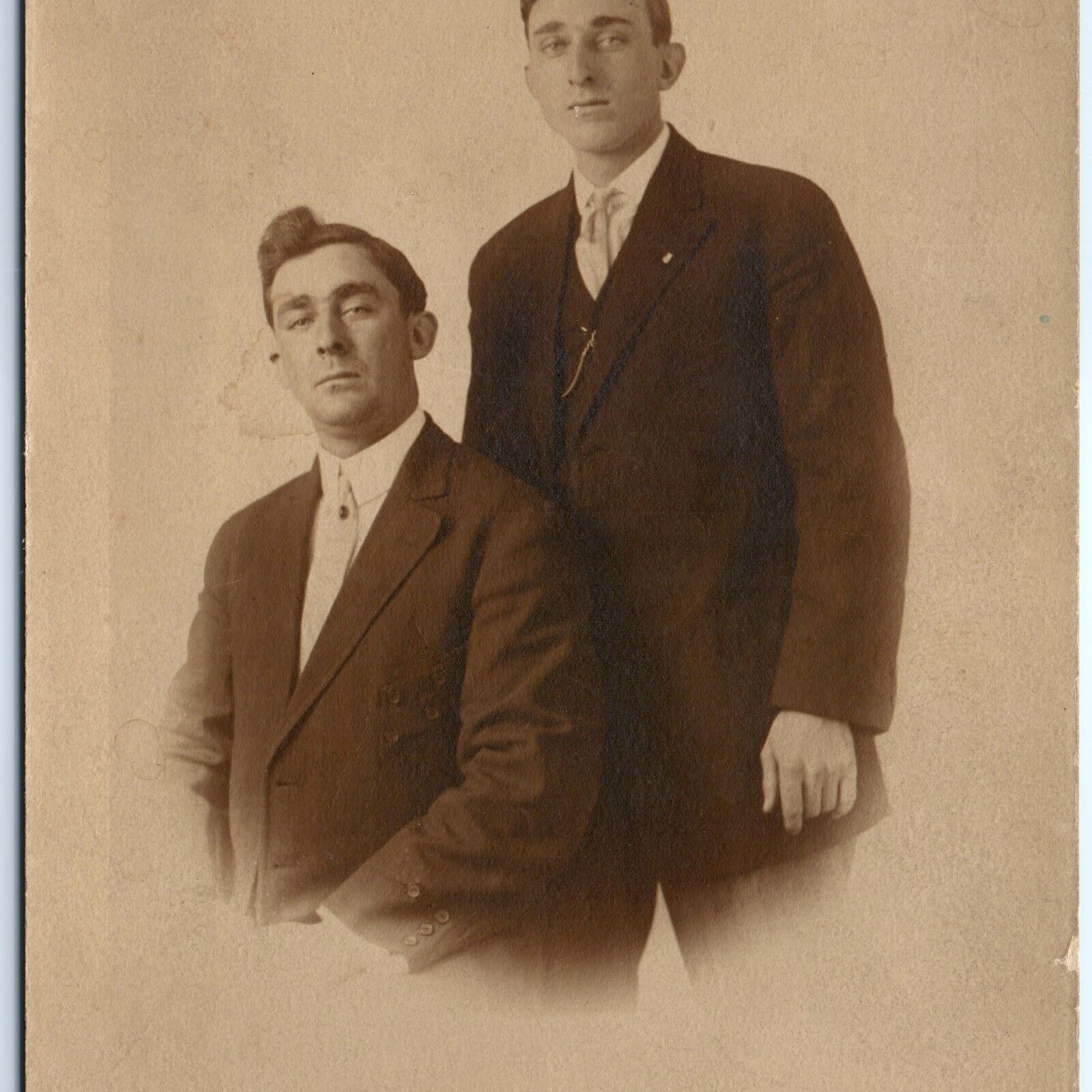 c1910s Indianapolis, Ind. Dapper Handsome Men RPPC Real Photo PC Dailey IN A122