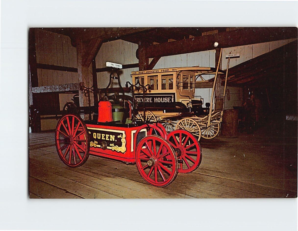 Postcard Historic Old Vehicles Upper Canada Village Morrisburg Canada