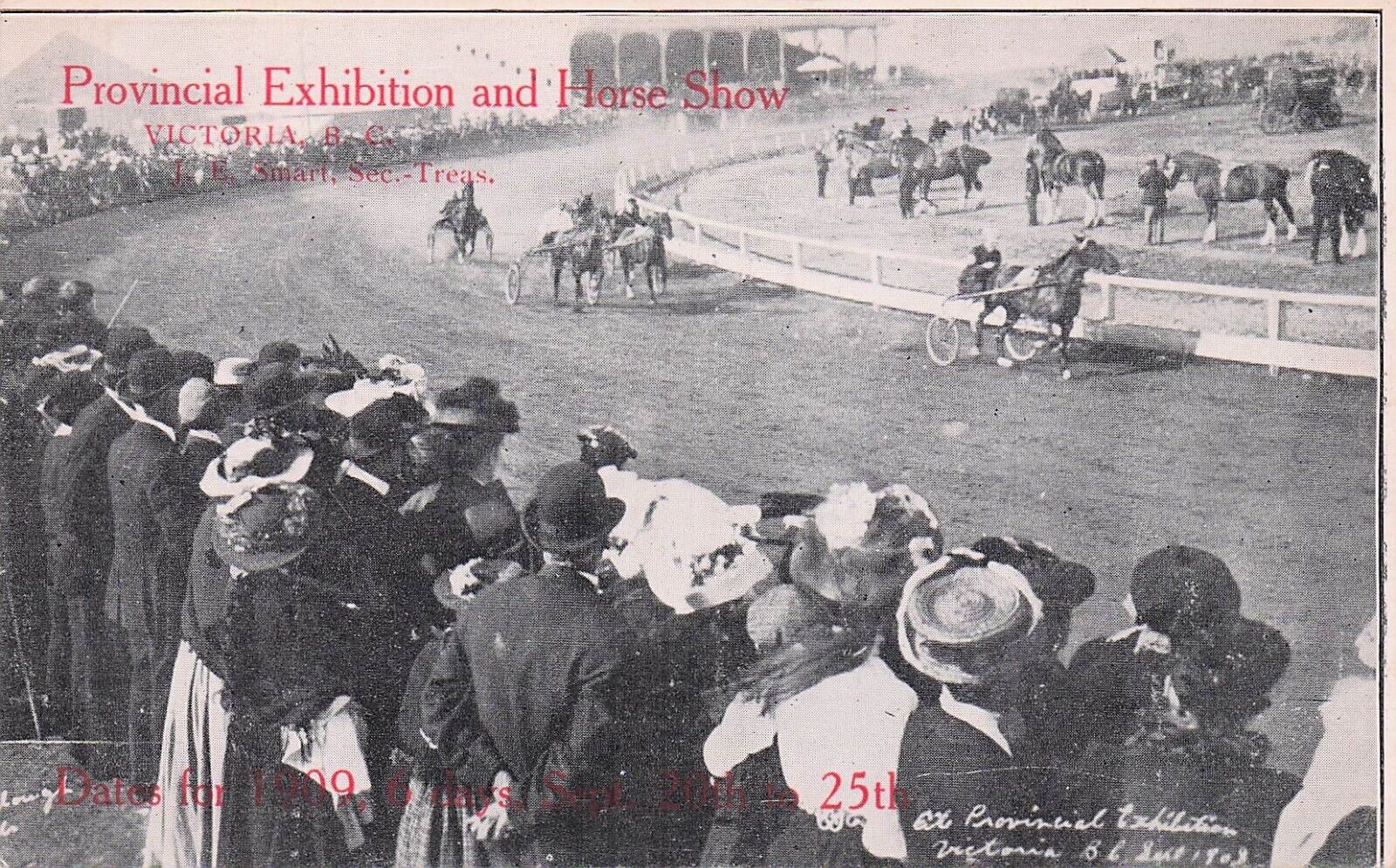 Postcard Vin (1) CAN, Victroria, BC Provincial Exhibition/Horse Show 1909  (113)