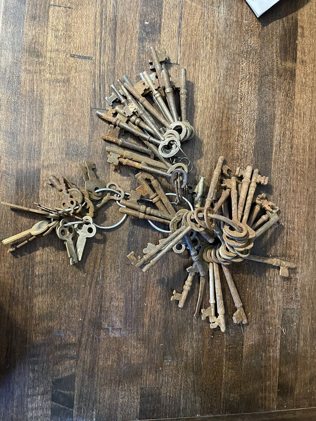 Large Group Lot Of Antique Vintage Skeleton Keys Some Different