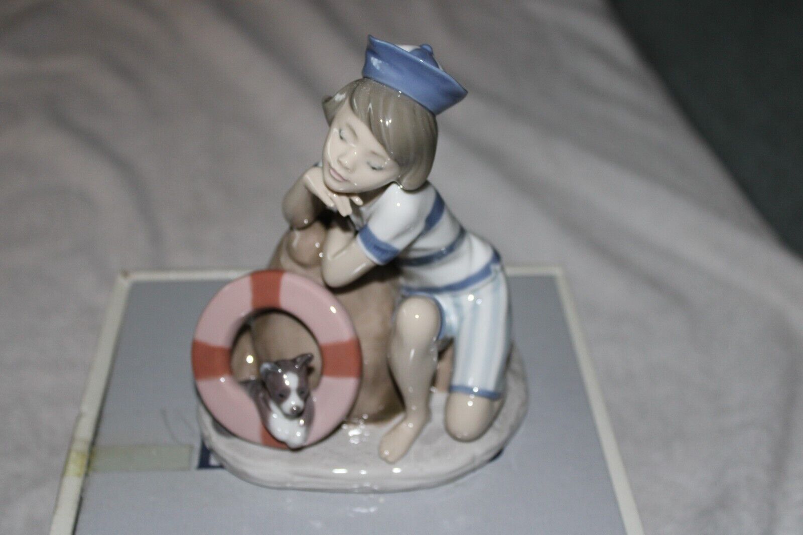 Lladro Friday\'s Child - Girl with 3 Cats - \