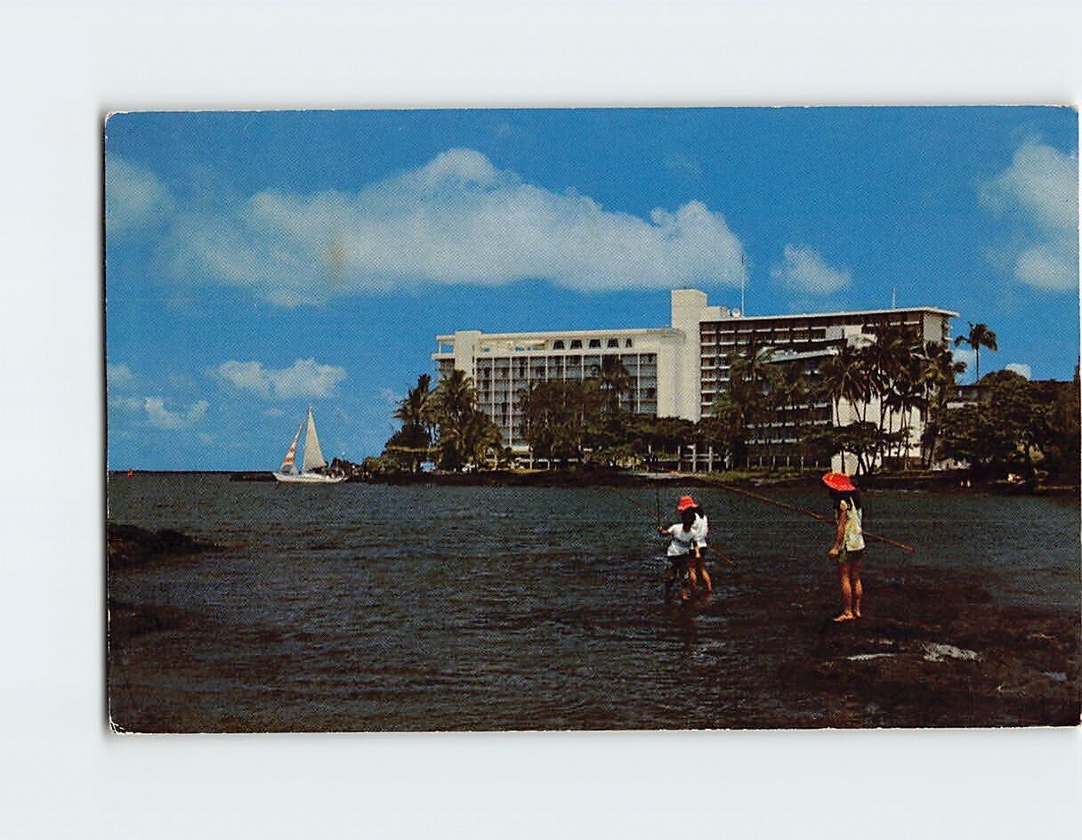Postcard Naniloa Surf Hawaii USA
