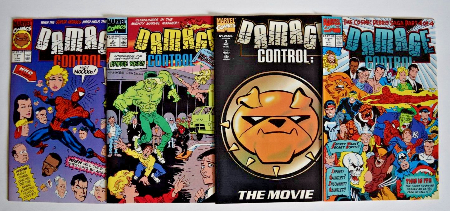 DAMAGE CONTROL (1991) 4 ISSUE COMPLETE SET #1-4 MARVEL COMICS