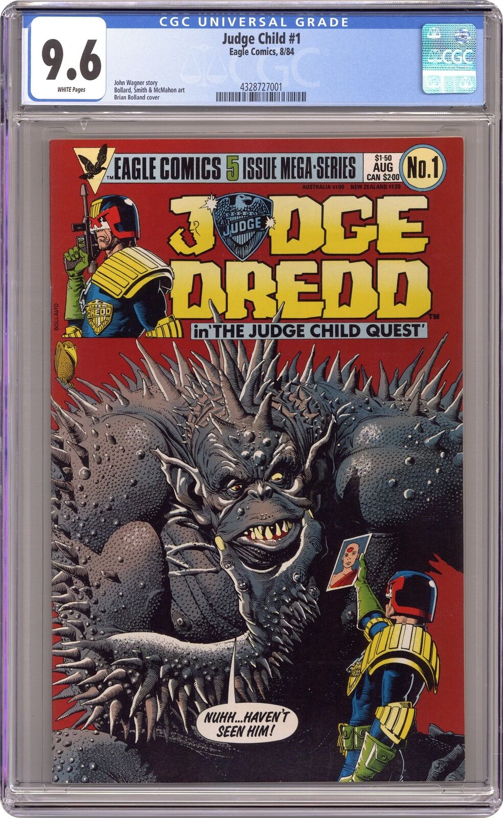 Judge Dredd The Judge Child Quest #1 CGC 9.6 1984 4328727001