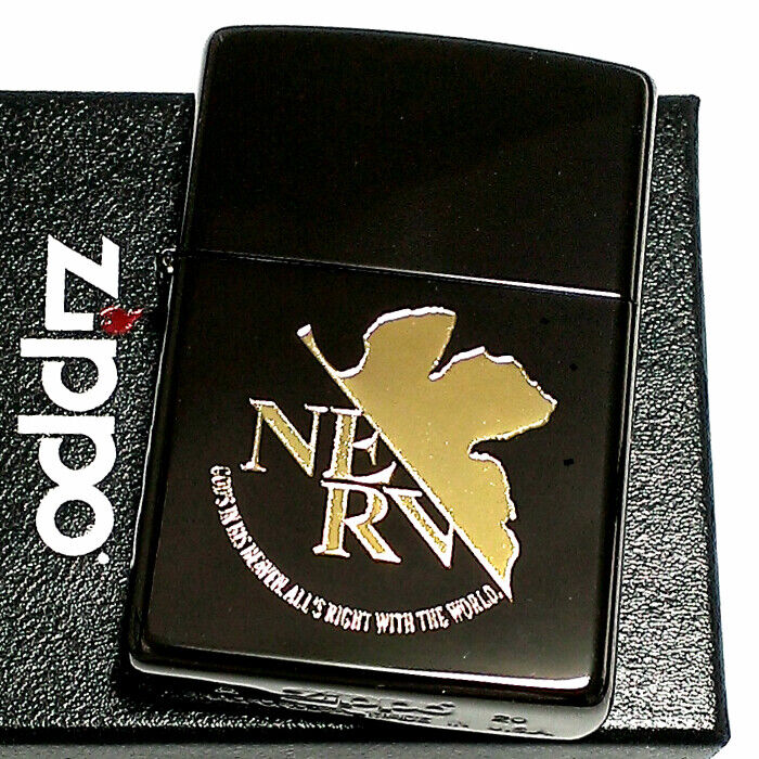 ZIPPO (Zippo) Black Gold Black Gold Brass Neon Genesis Evangelion NERV Nerv MA