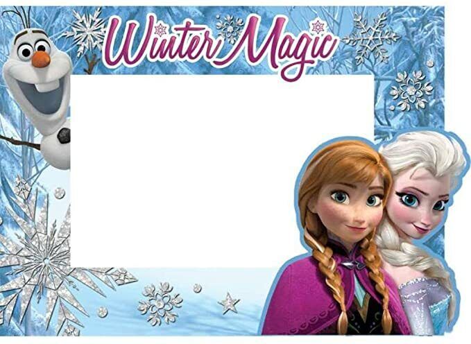 NEW DISNEY FROZEN ELSA, ANNA, AND OLAF WINTER MAGIC PICTURE FRAME