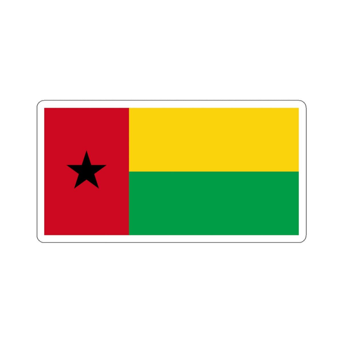 Flag of Guinea-Bissau STICKER Vinyl Die-Cut Decal