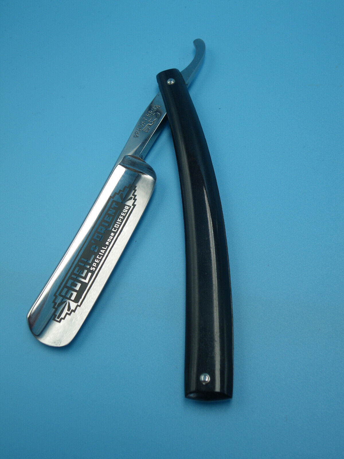 OLD FRENCH RAZOR - BROWN PRADAT CABBAGE CUT - 6/8 - SHAVE READY