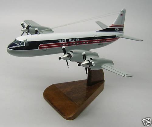 L-188 Reeve Aleutian L188 Airplane Desktop Wood Model  Regular