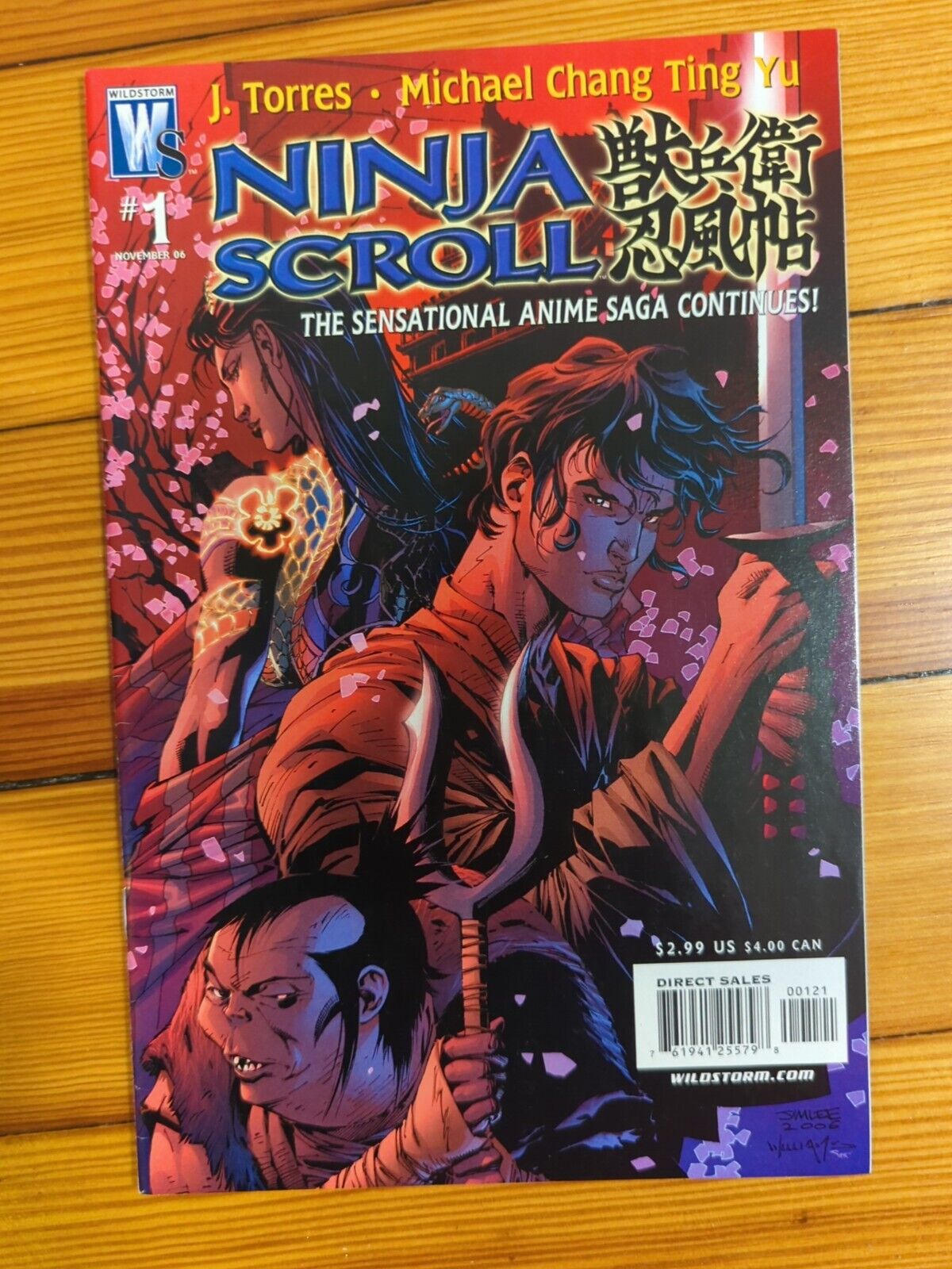 Ninja Scroll #1 Wildstorm JIM LEE The Sensational Anime Saga  HTF RARE (B4)