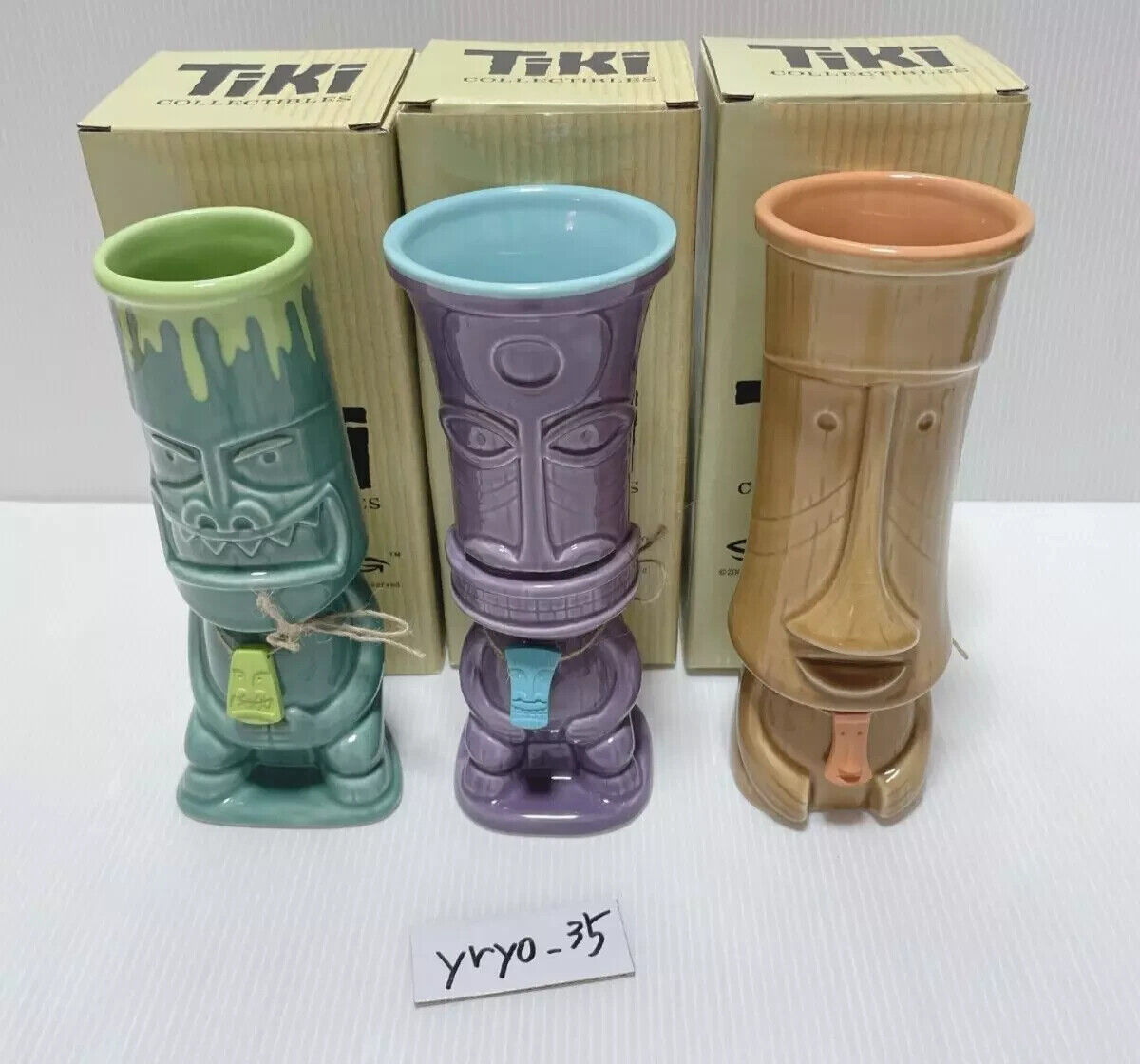 SHAG Josh Agle Mug Tumbler Tiki Collectibles by SHAG Set of 3 Rare 2006 Unused