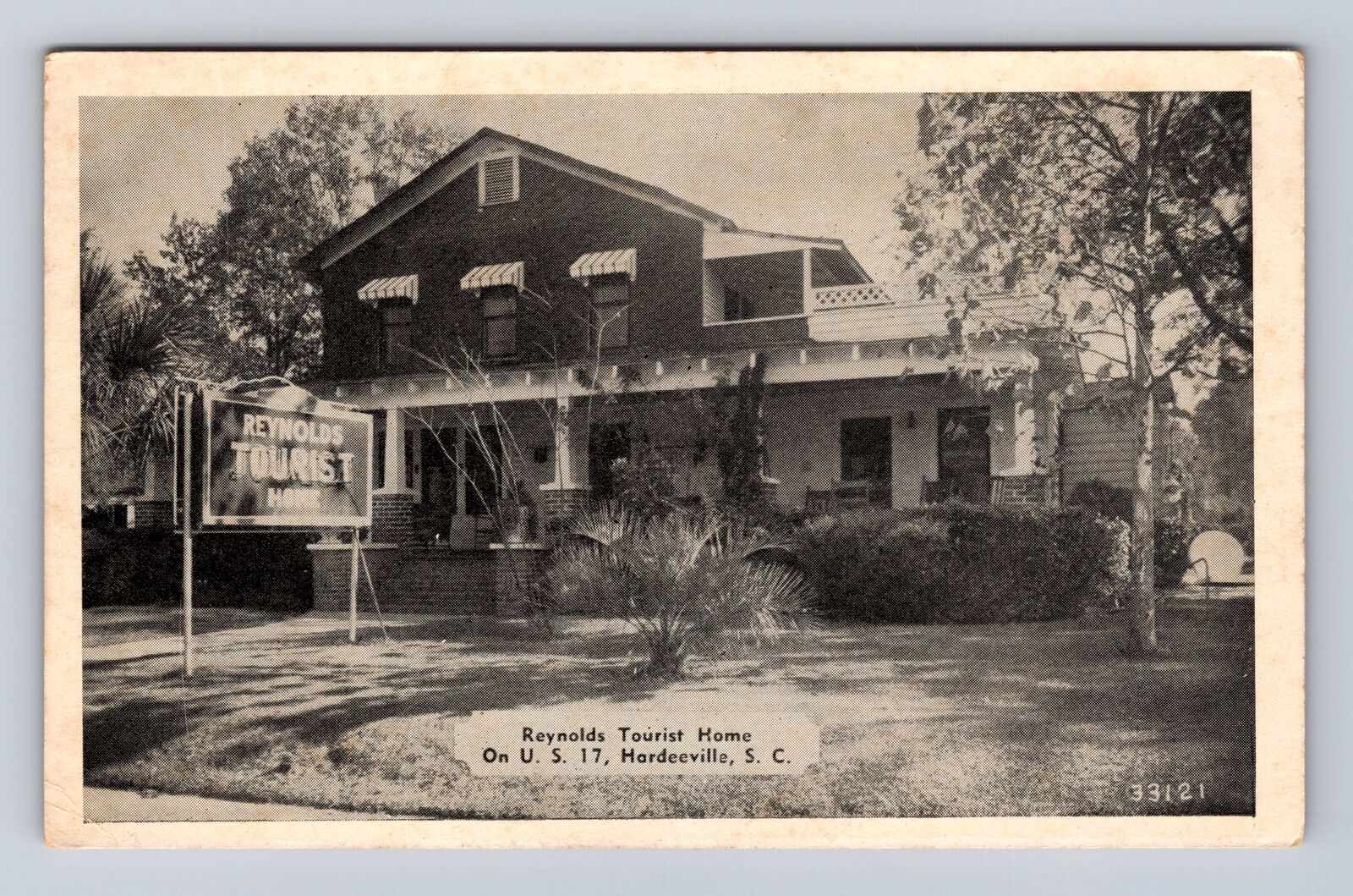 Hardeeville SC-South Carolina, Reynolds Tourist Home, Vintage Postcard