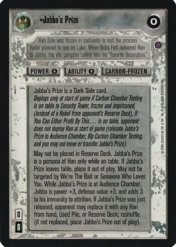 Jabba's Prize - Reflections II - Star Wars CCG