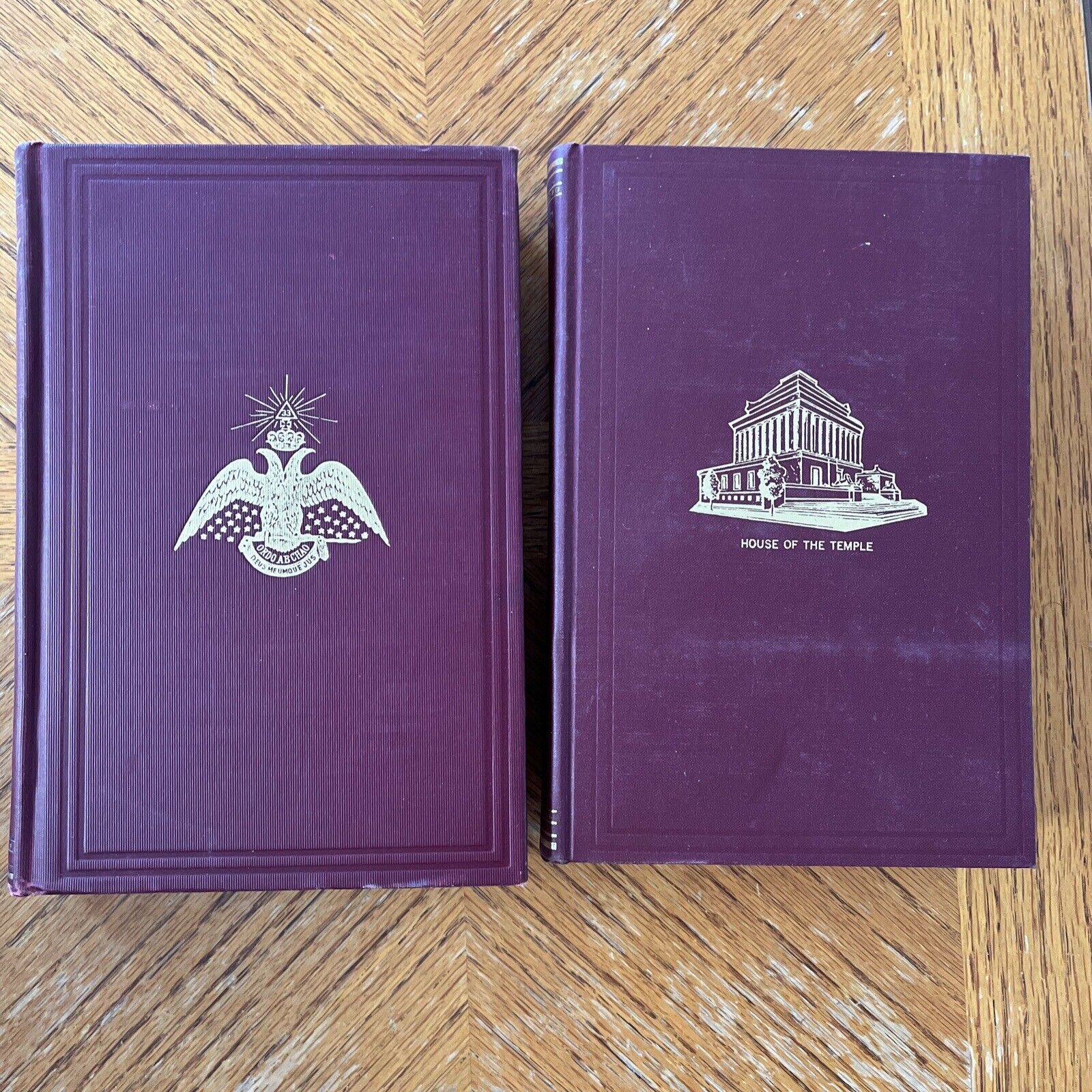 Morals and Dogma Ancient And Accepted Scottish Right Freemasonry 2 Books Rare