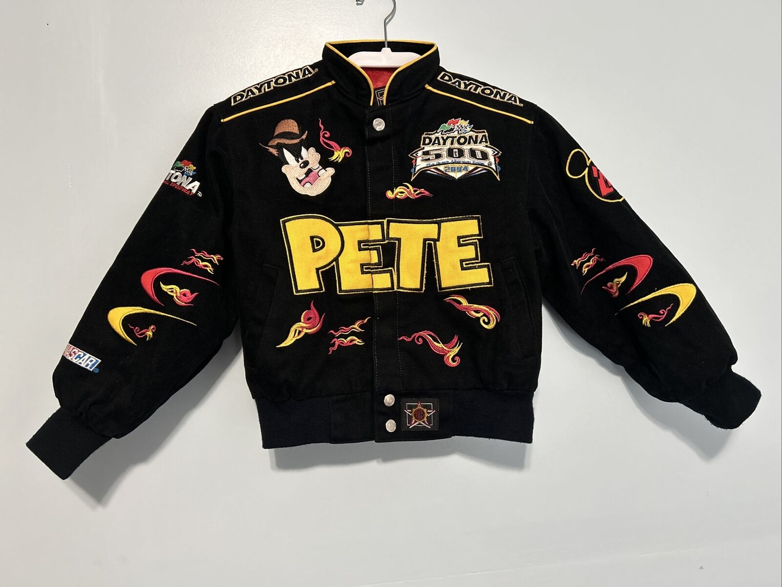 Vintage JH Design Daytona 500 Disney's Pete  jacket - Child size Medium -