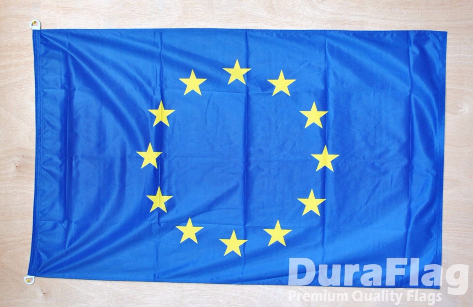 EUROPEAN UNION DURAFLAG with D-RINGS 150cm x 90cm 5X3 HIGH QUALITY FLAG EURO