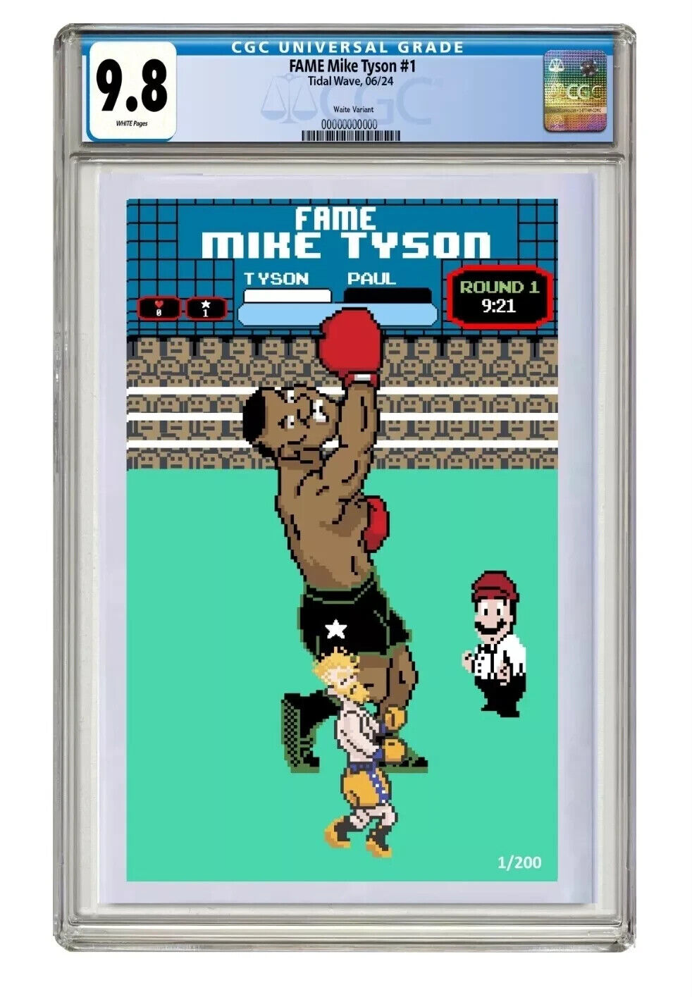 MIKE TYSON #1 CGC 9.8 MATTHEW WAITE Punch Out Limited 200 PRE-ORDER 06/07
