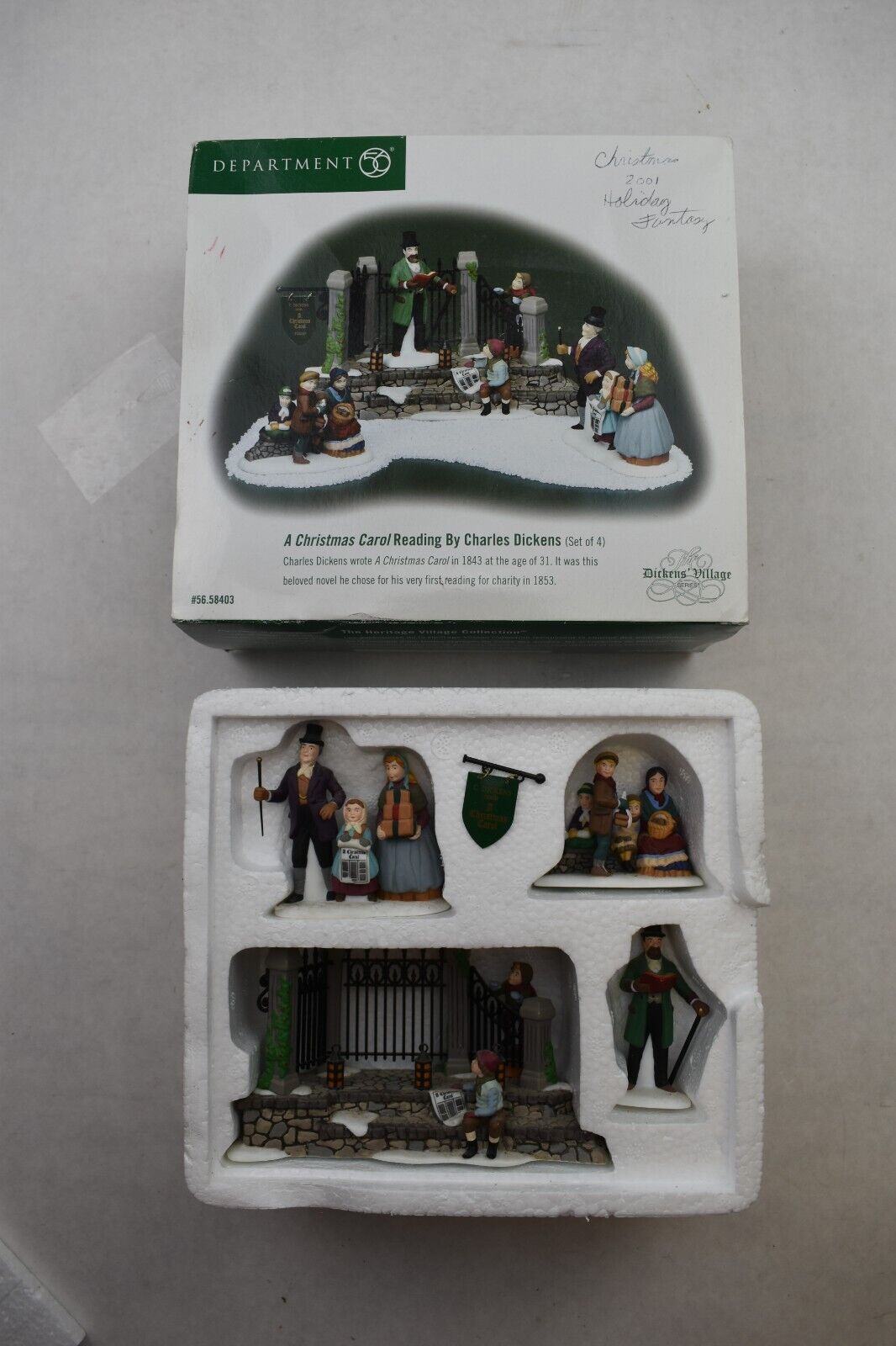 Dept 56  A Christmas Carol Reading by Charles Dickens 56.58403