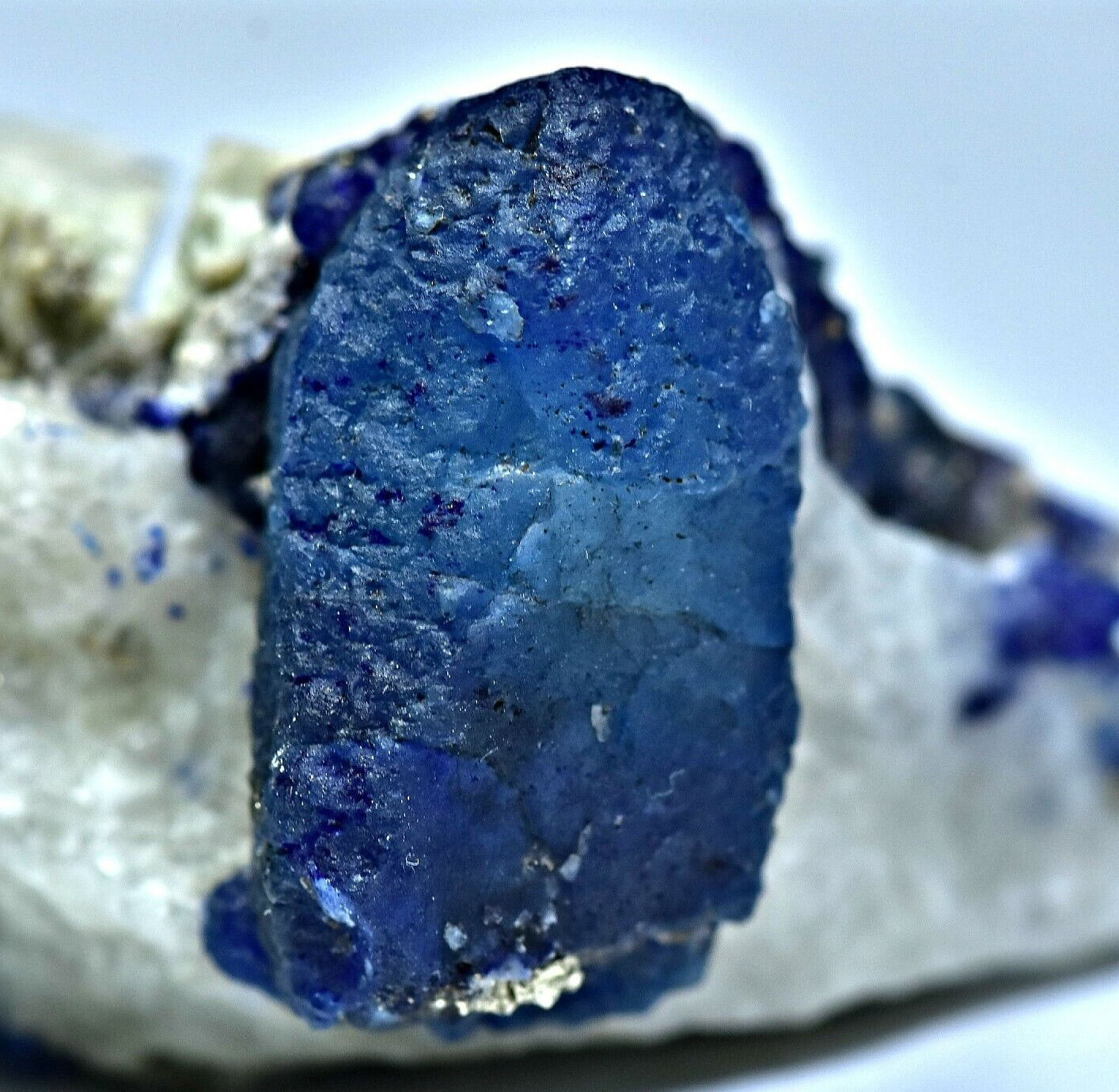 97g Excellent Huge Blue Afghanite Crystal w/ lazurite, Wernerite and Calcite Spe