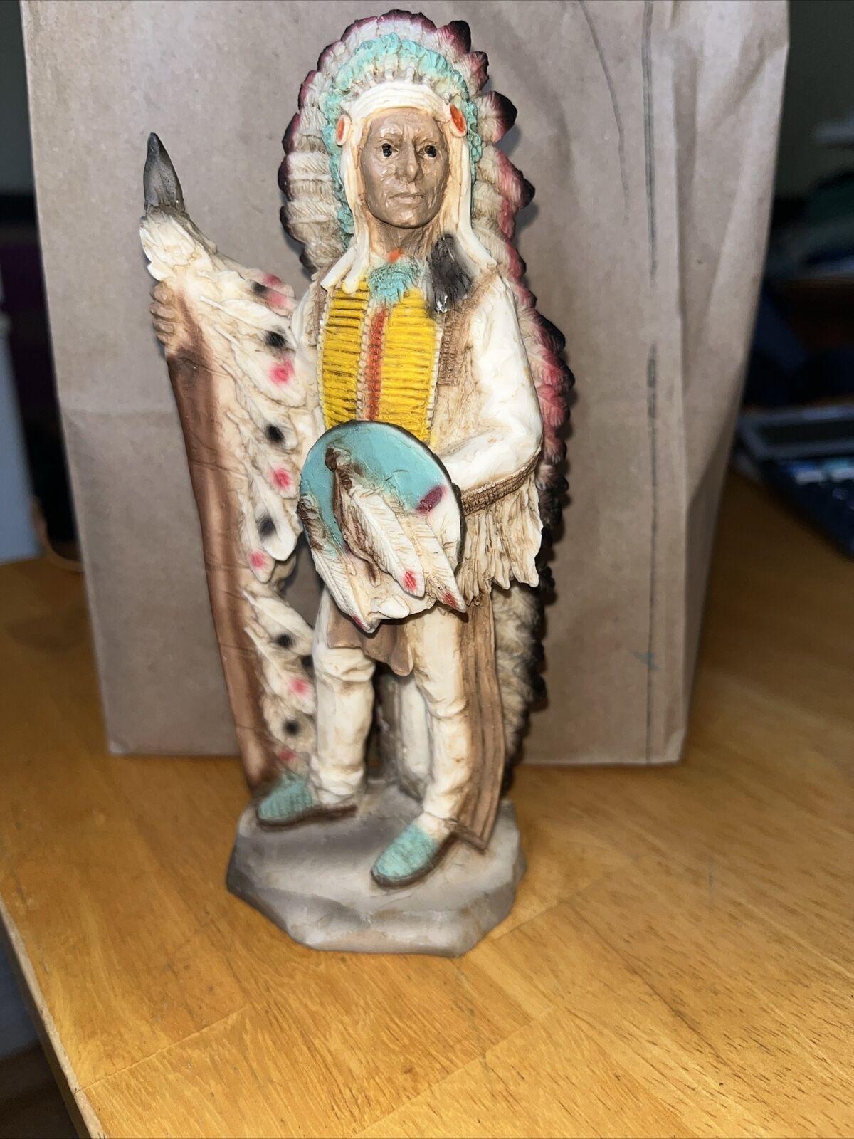 Castagna CHIEF RED CLOUD Native American Indian LAKOTA Figurine Italy 1989
