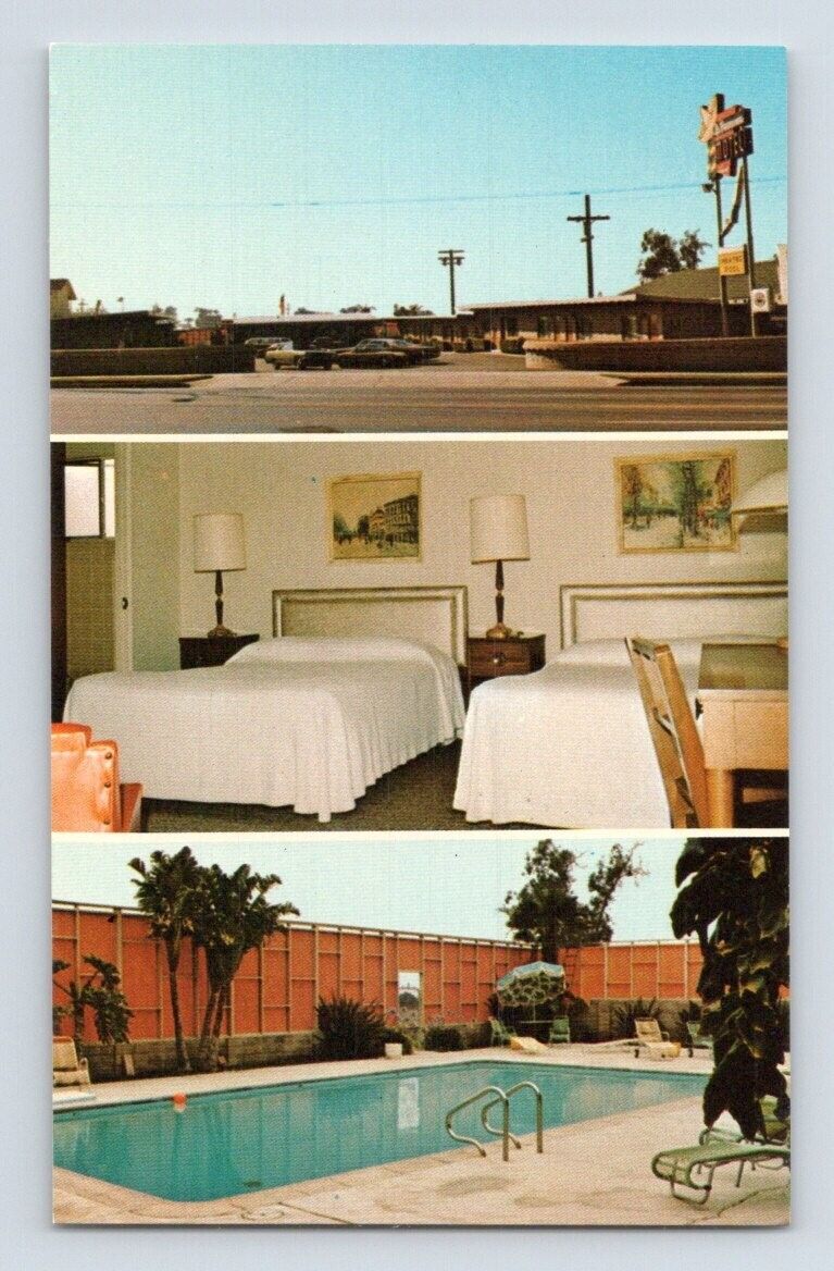 1960'S. LA BARRANCA MOTEL. VENTURA, CA. POSTCARD DB42