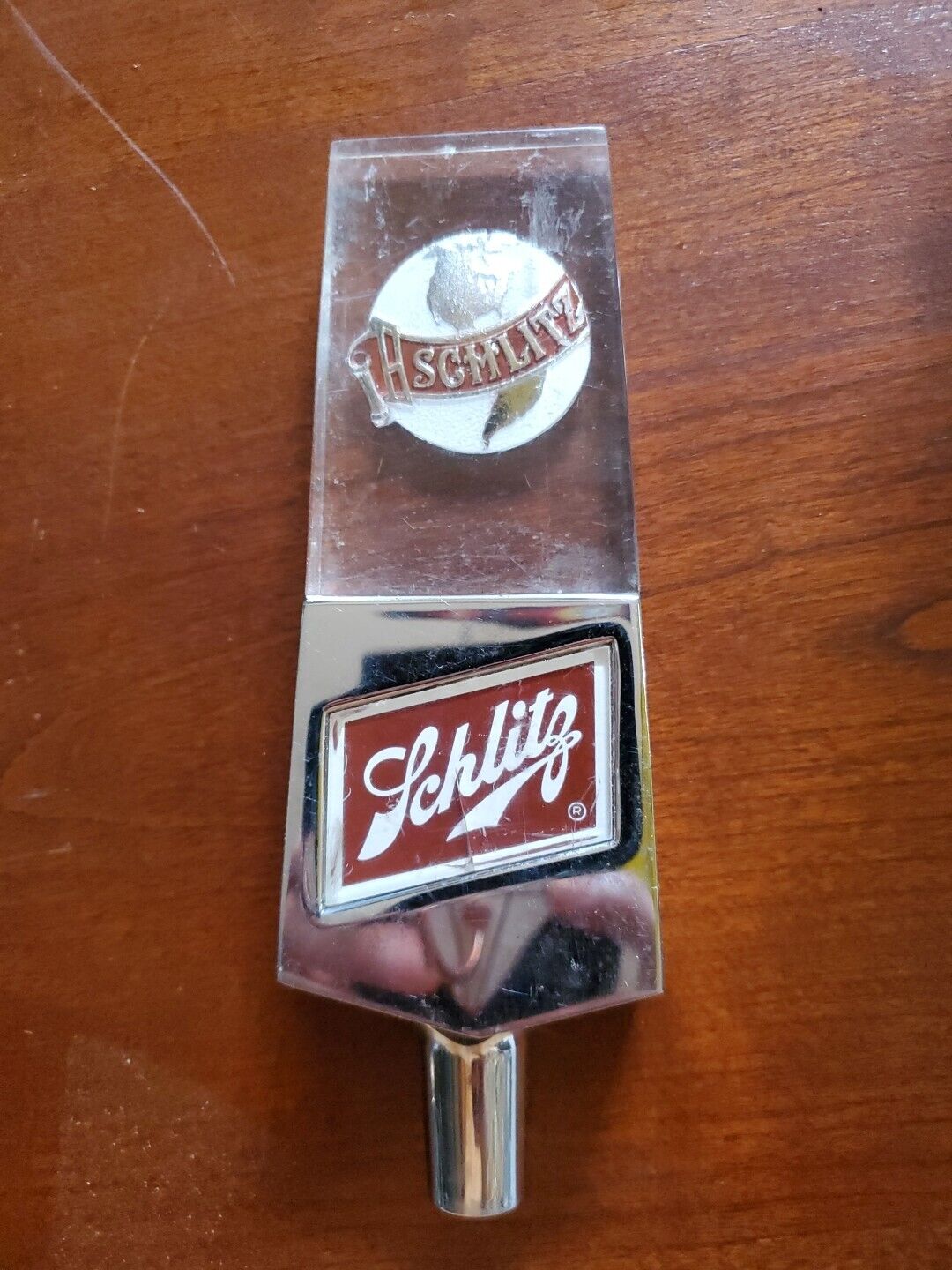 vintage 1968 schlitz beer tap handle