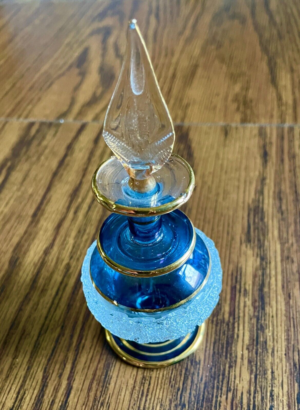 Vintage Handblown DAR EL REDA  Perfume Vial with Stopper from Cairo, Egypt