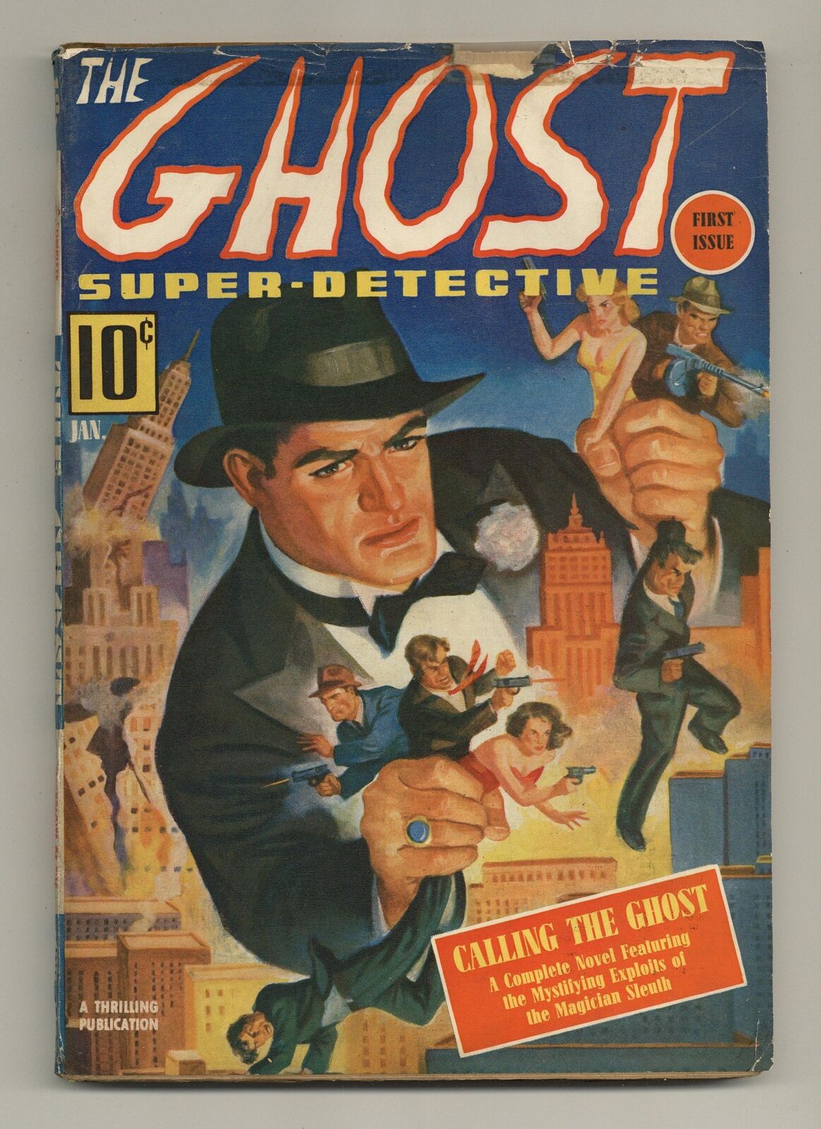 Ghost Super Detective Pulp Jan 1940 Vol. 1 #1 GD/VG 3.0 TRIMMED