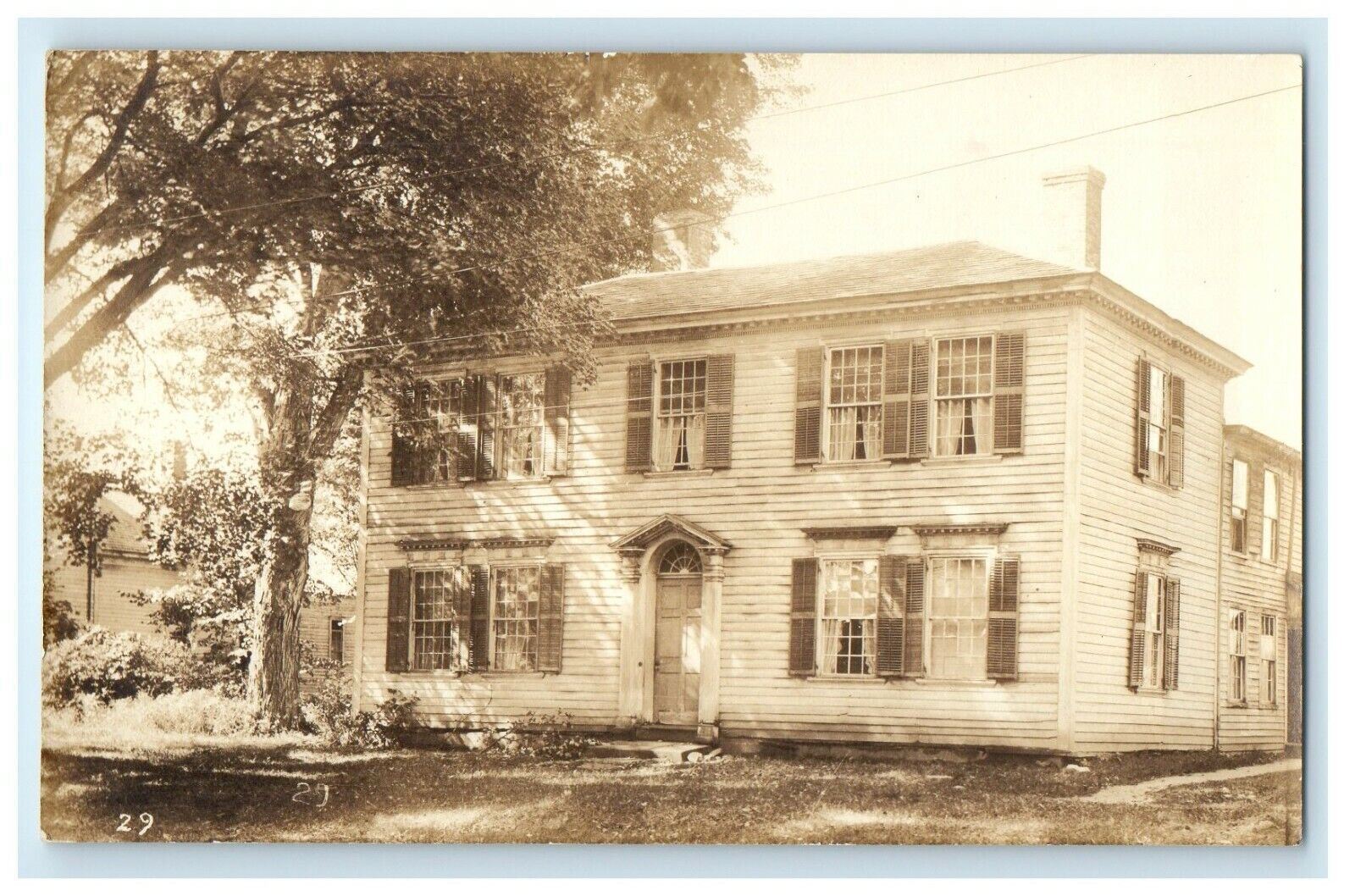 c1920's Hoyt House Old Deerfield Massachusetts MA RPPC Photo Antique Postcard