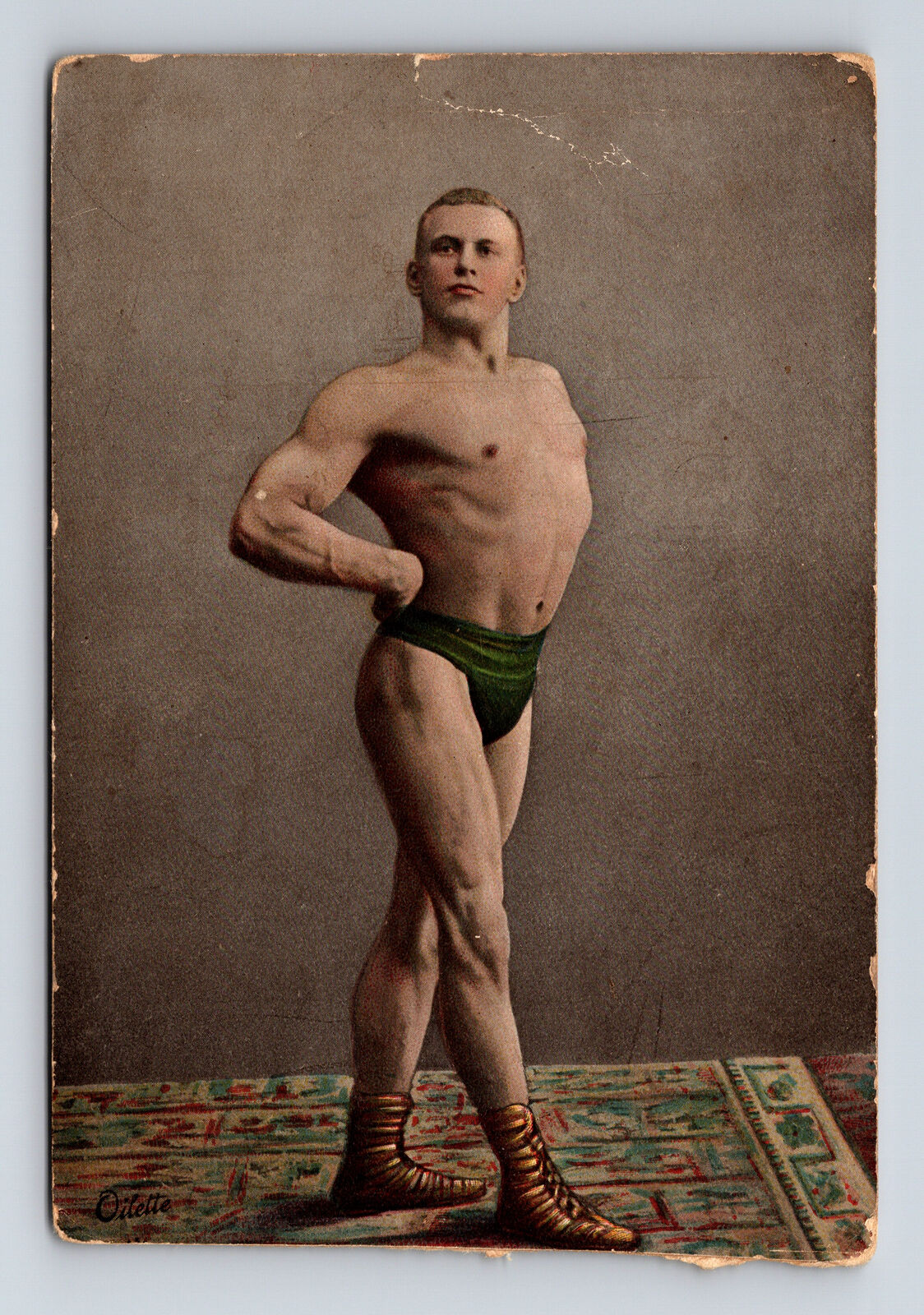 Russian Wrestler Georg Lurich Strongman Champion of the World Postcard
