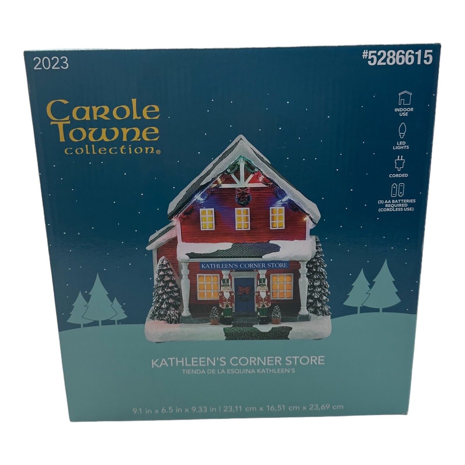 2023 Carole Towne Kathleen's Corner Store Christmas Village NEW IN BOX