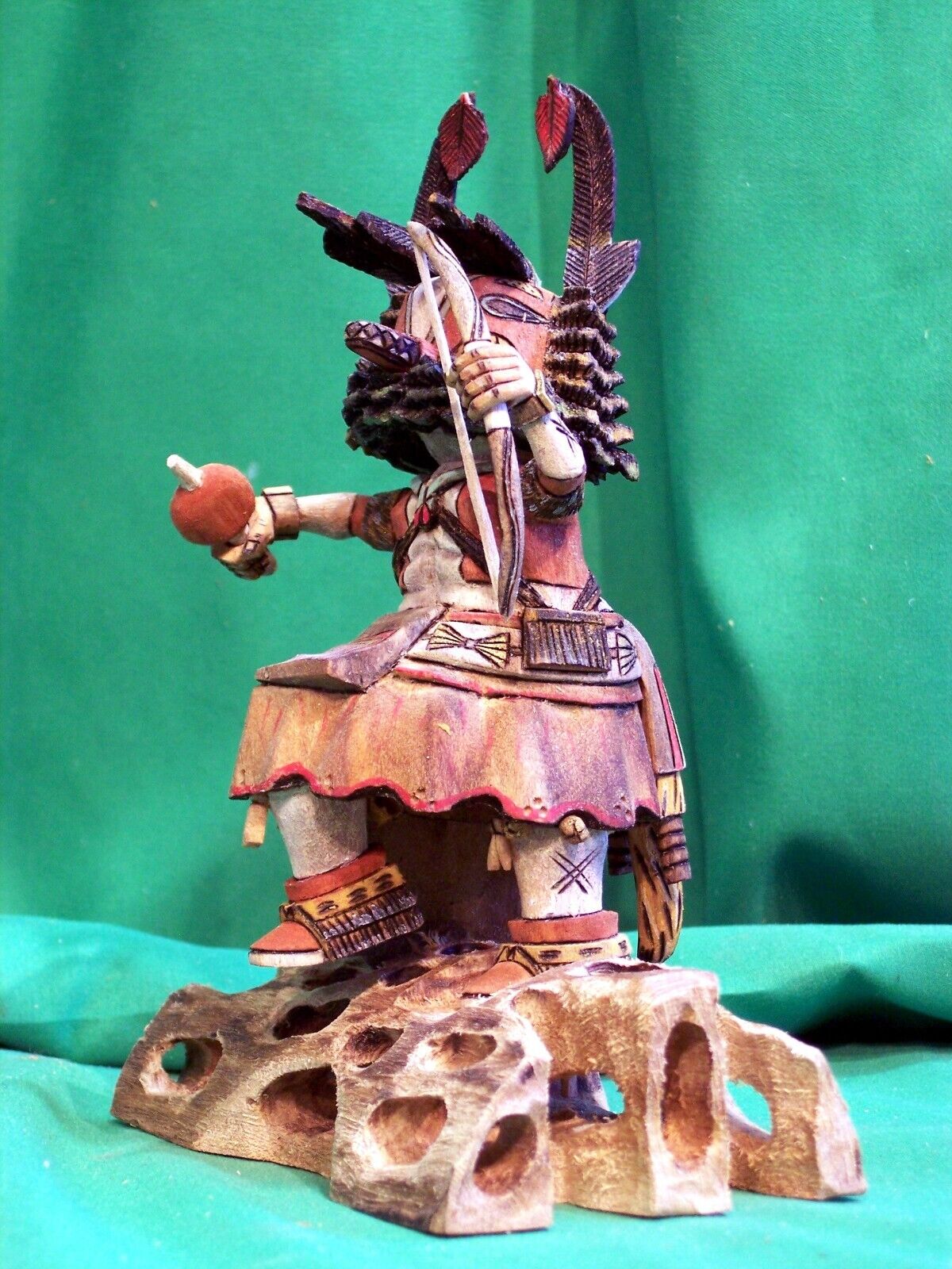 Hopi Kachina Doll - Honan, the Badger Kachina by Eric Roy - Gorgeous