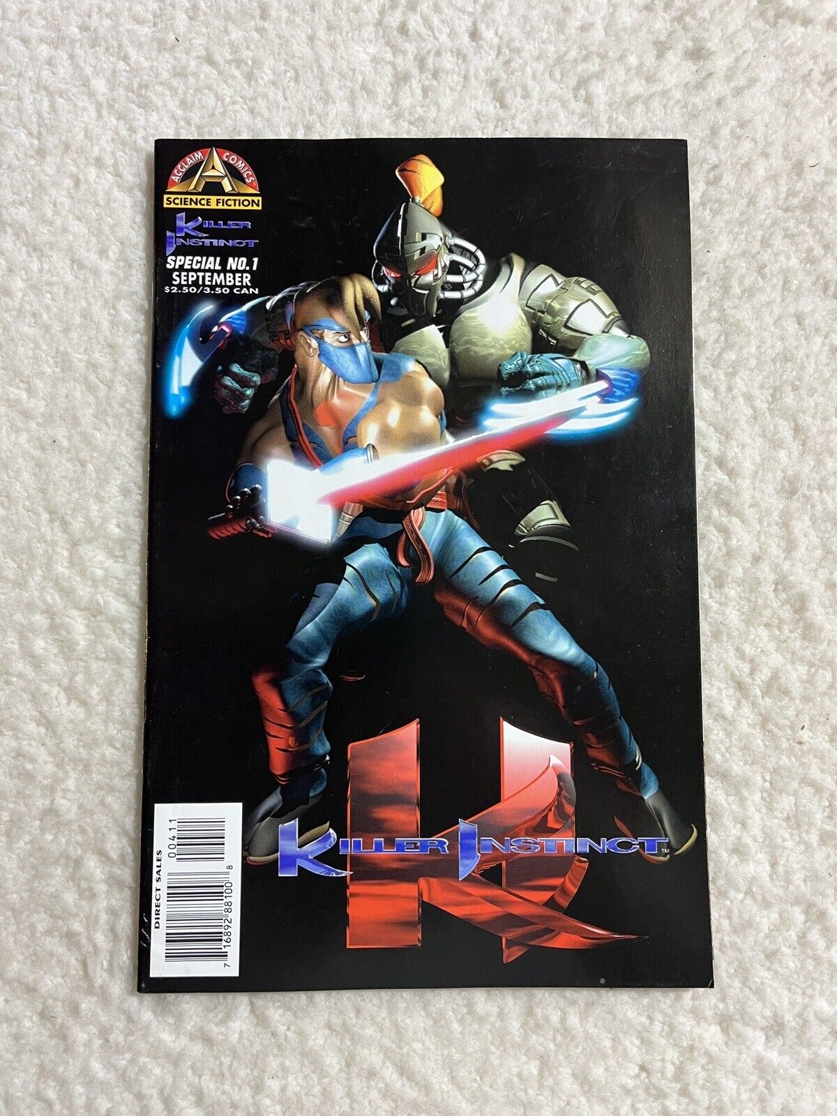 Killer Instinct #1 Special Acclaim Comics 1996 Video Game Book