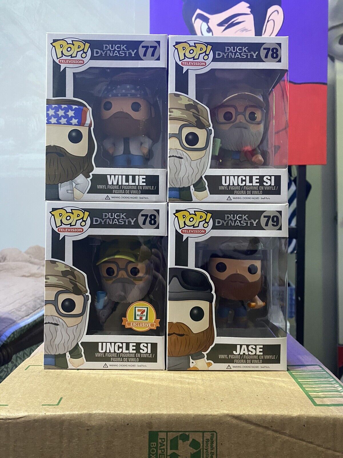 Funko Pop Duck Dynasty Set #77 #78 #79 (w/ 7-11 Exclusive Uncle Si)