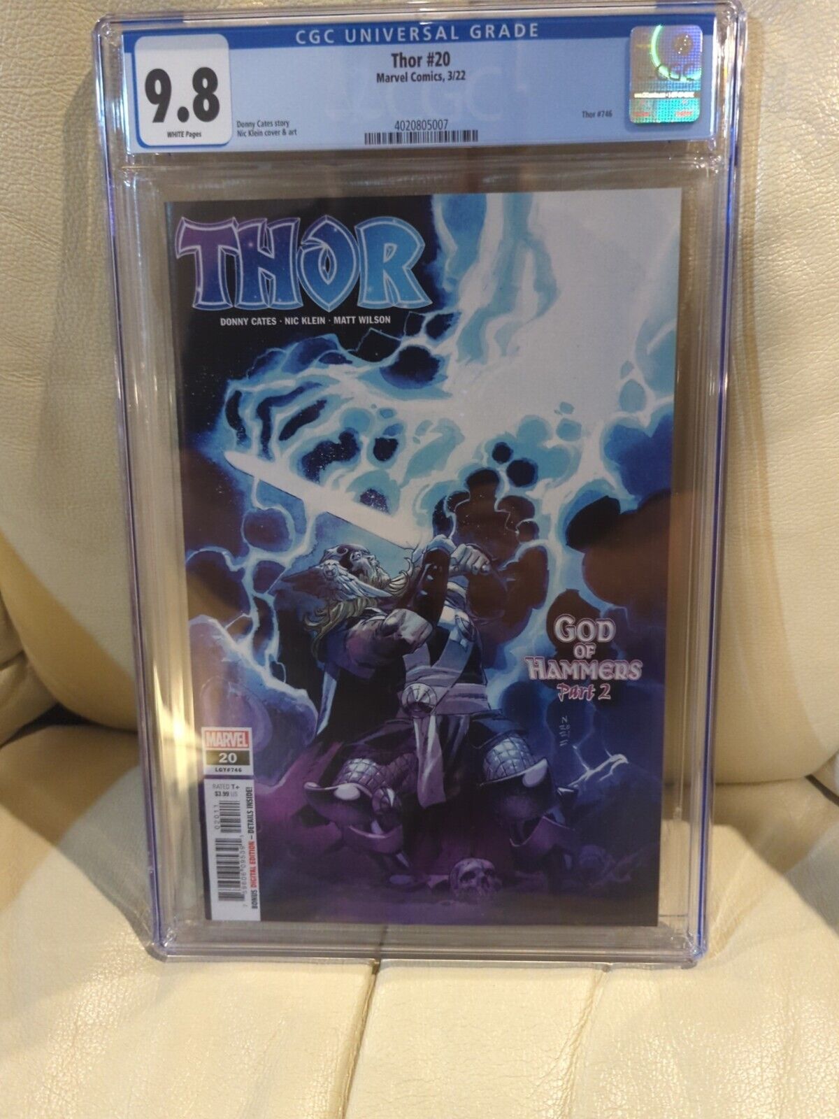 Thor 20 Cgc 9.8 First Appearance Of The God Of Hammers