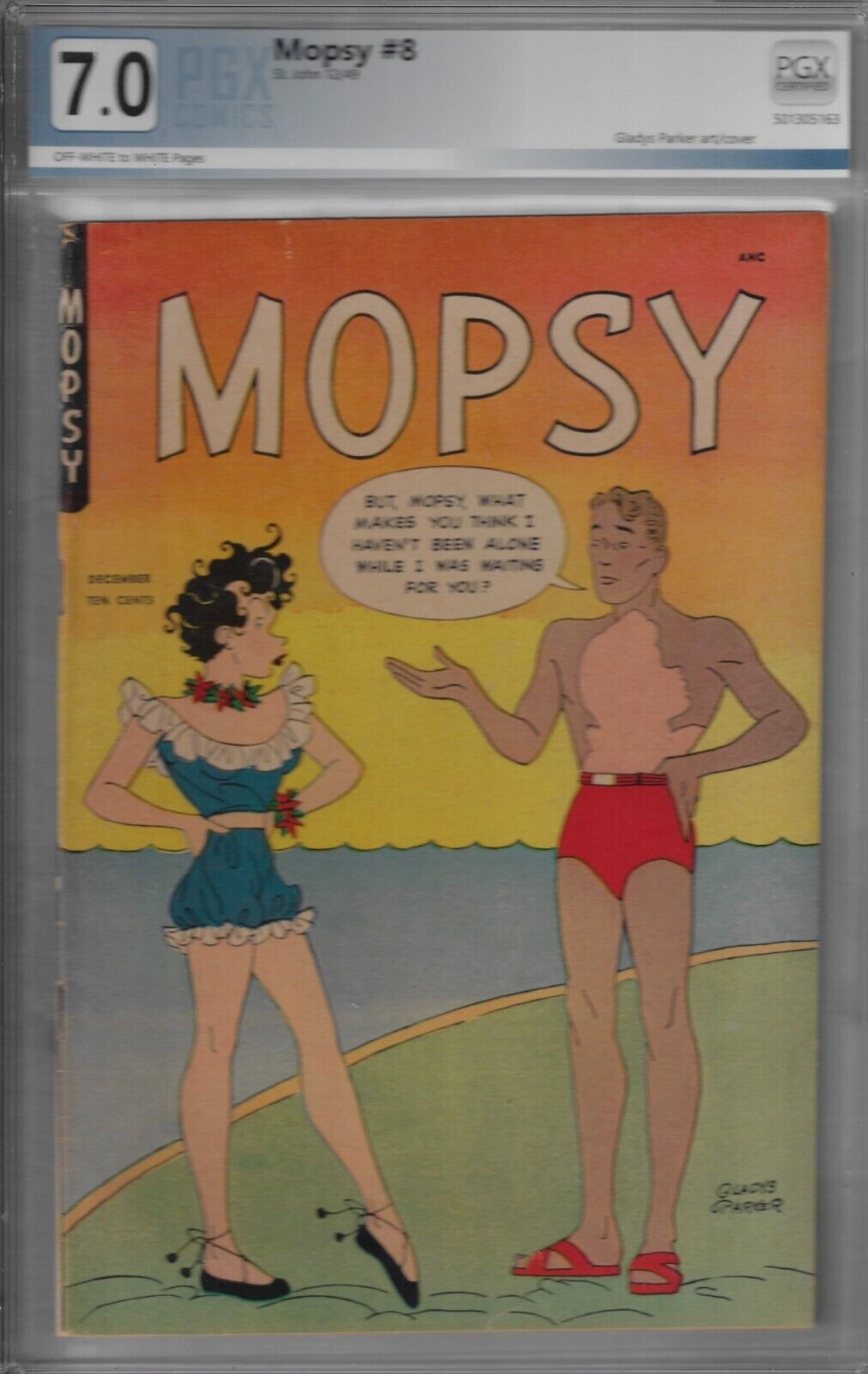 MOPSY # 8- PGX 7.0 VERY FINE-, 1949 GLADYS PARKER ART-ST JOHN COMIC