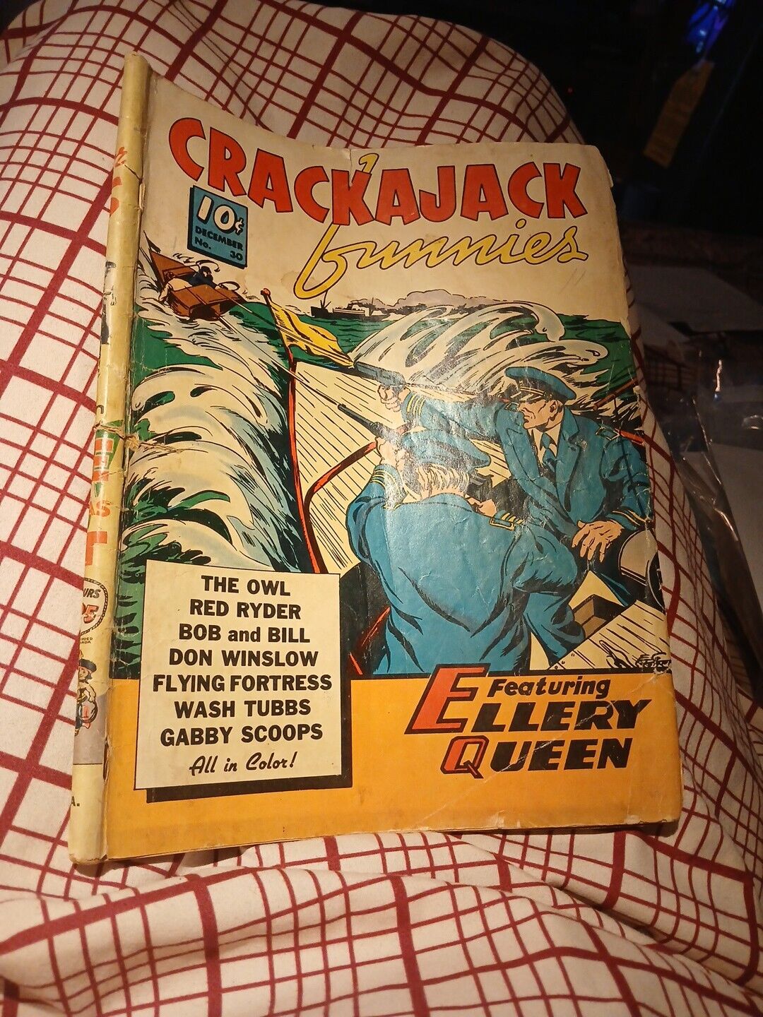 Crackajack Funnies 30 Dell 1940 Golden Age 6th Appearance Of The Owl Superhero